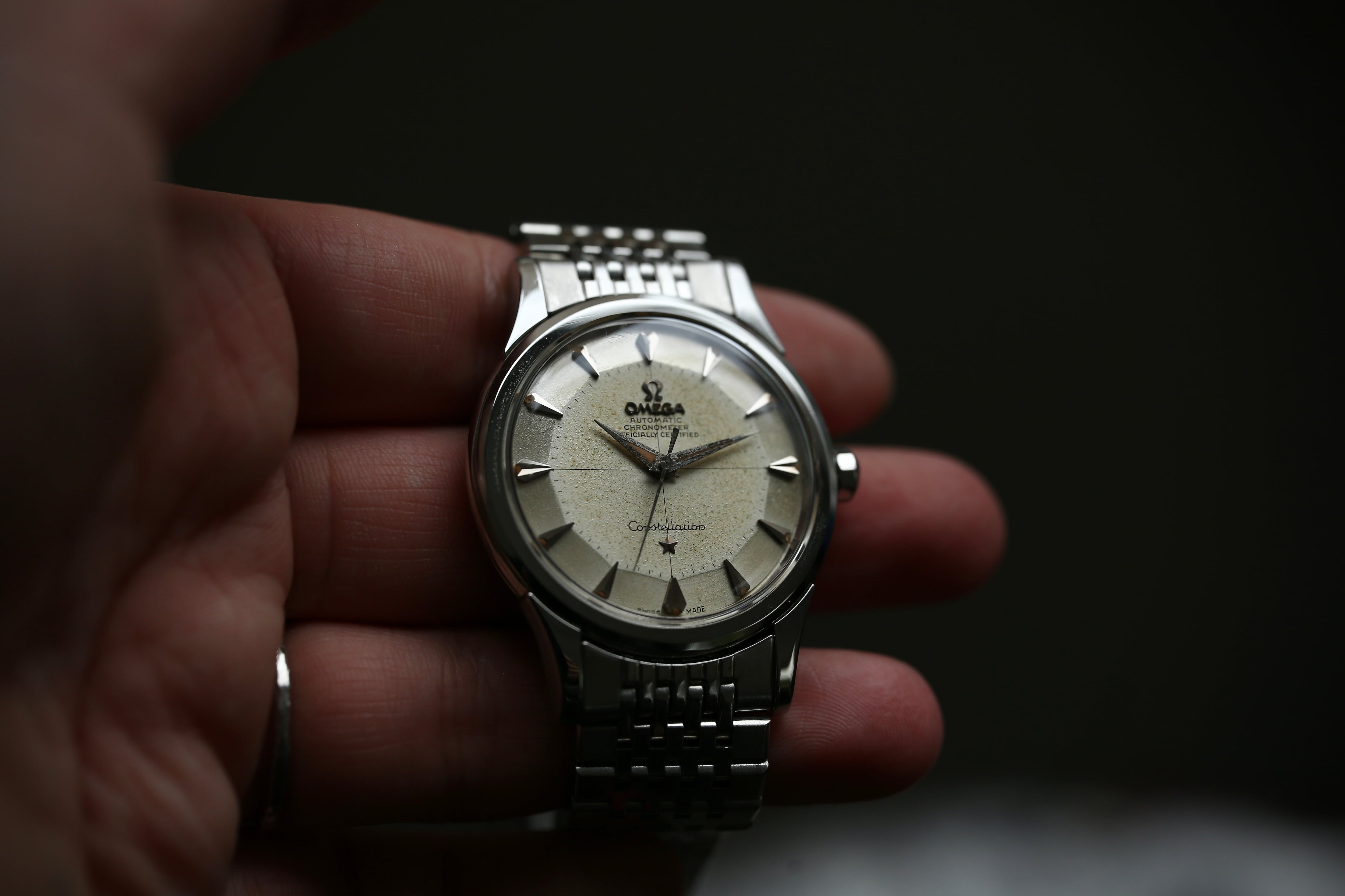 OMEGA】1958年製 コンステレーション 12角 ノンデイト×クロスライン 第