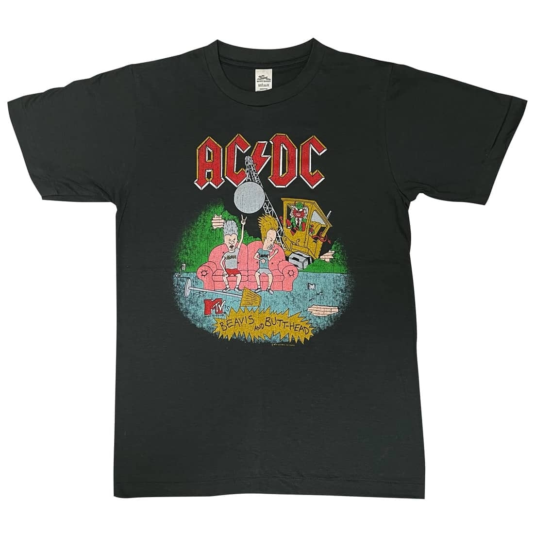 AC/DC acdc ビーバス&バットヘッド ロックTシャツ Tシャツ メンズ