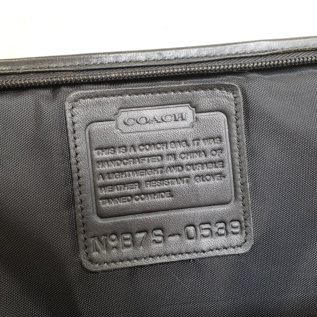 オールドコーチ ☆ レザー 2WAY ビジネスバッグ PCケース ブラック