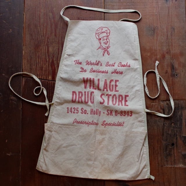Vintage Work Apron / ヴィンテージ ワーク エプロン / アメリカ 雑貨