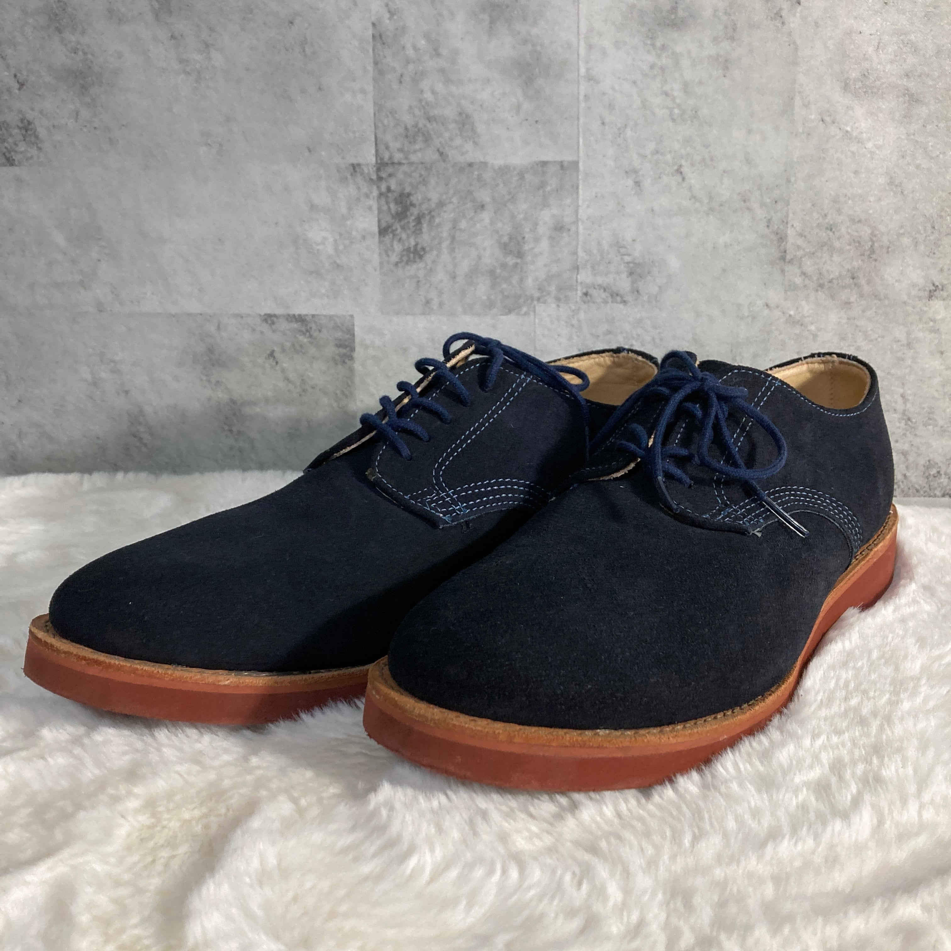 USA製 WALK OVER スエードシューズ DERBY ネイビー 27.0 | harrysally