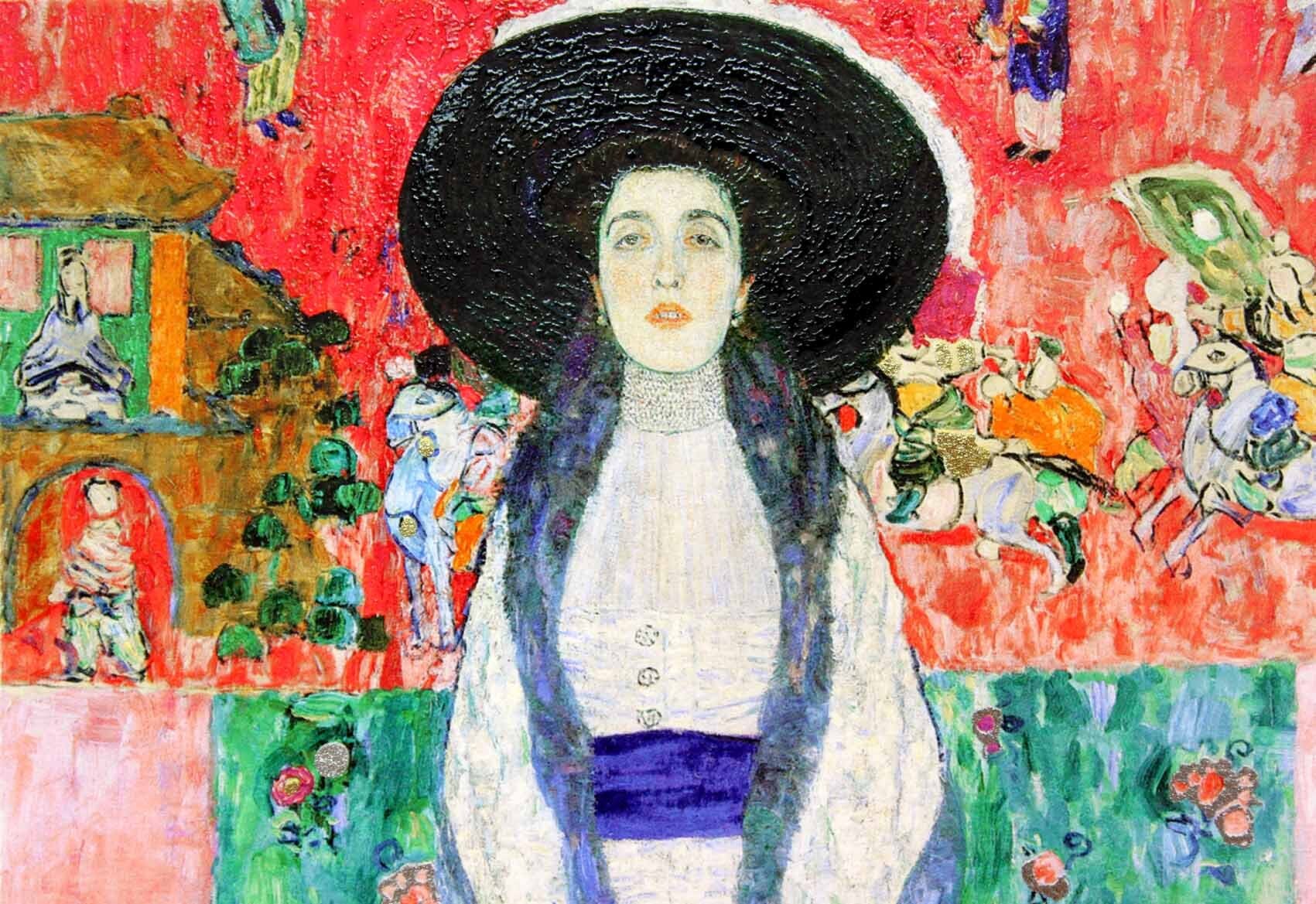 グスタフ クリムト作品「アデーレ ブロッホバウアーの肖像2」展示用