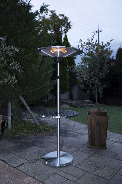 電気式 パラソルヒーター（パティオヒーター） 屋外用 防水 アンブレラ