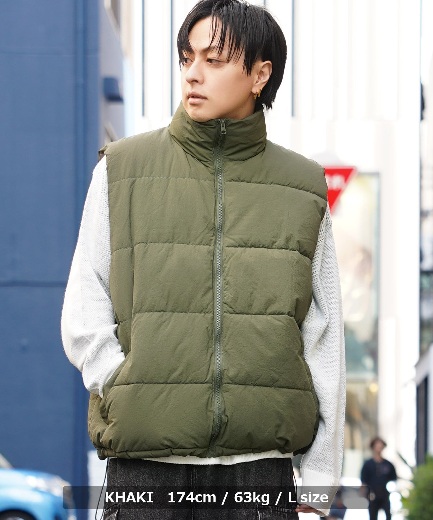 ◇ナイロン 中綿 ダウンベスト◇ir-h223322 | 1111clothing / ワン