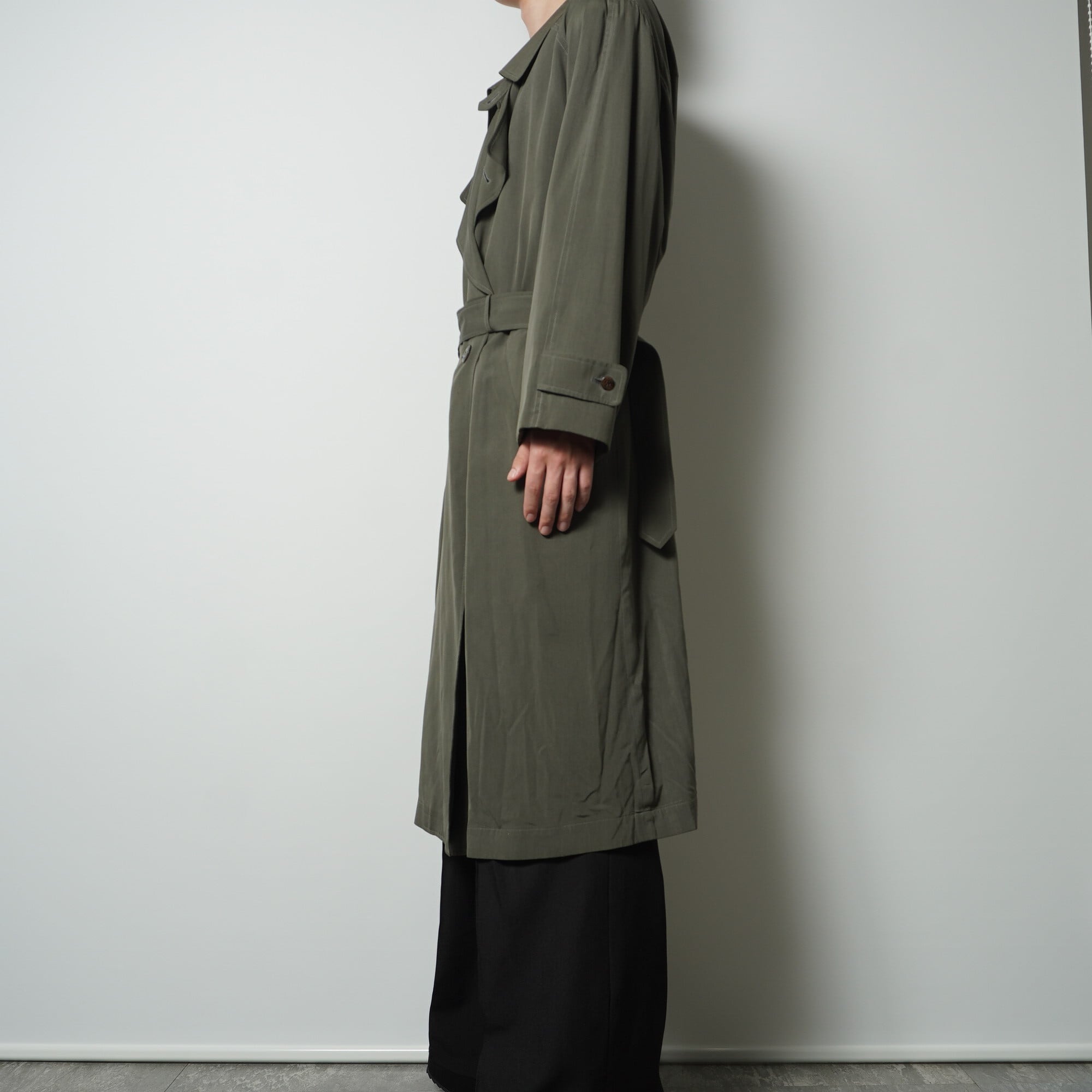 GIVENCHY】ジバンシー ”SILK100％”トレンチコート khaki | ブランド