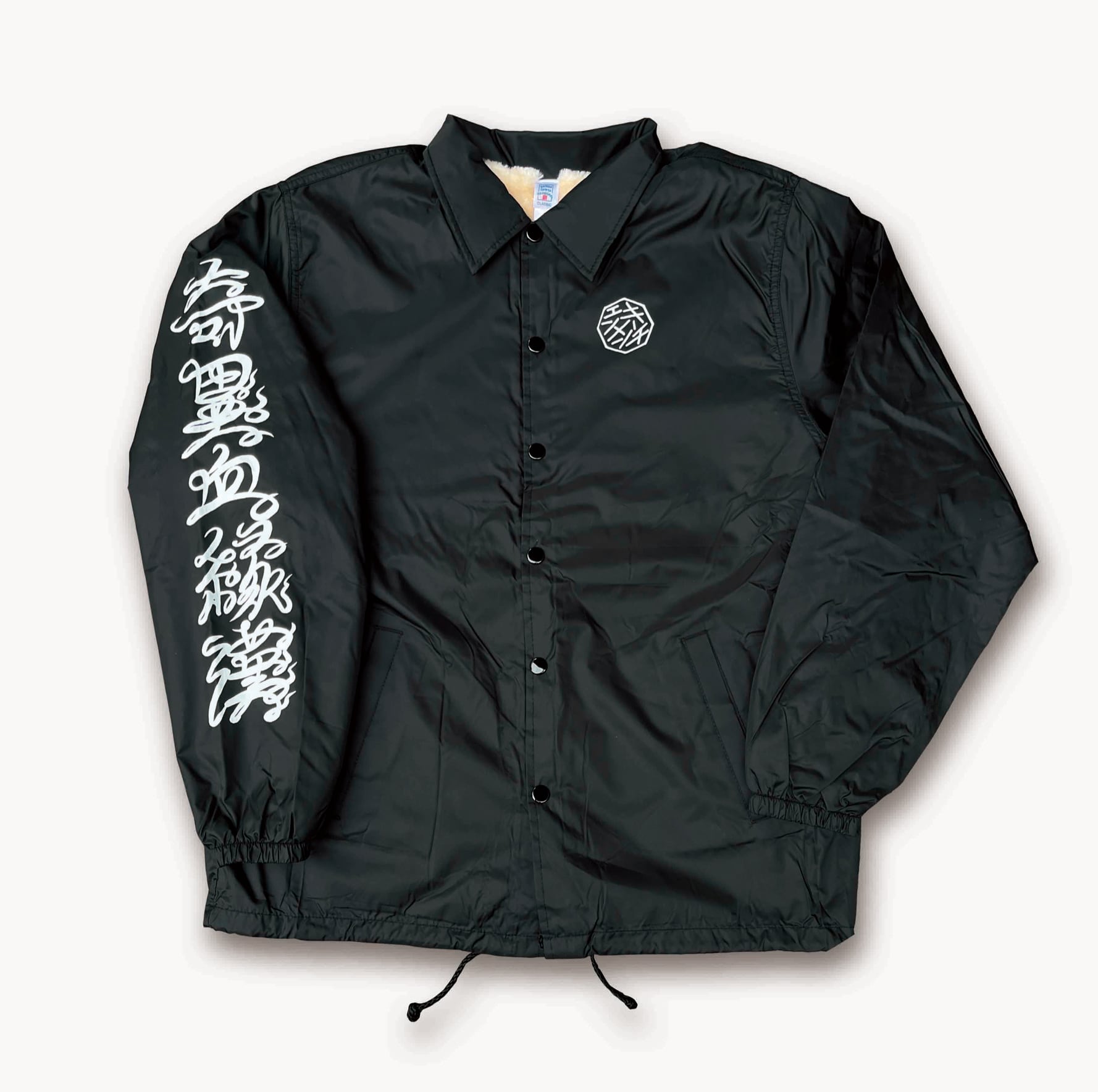 IKKI NOT DEAD ブラックナイロンコーチジャケット L IKKI NOT DEAD