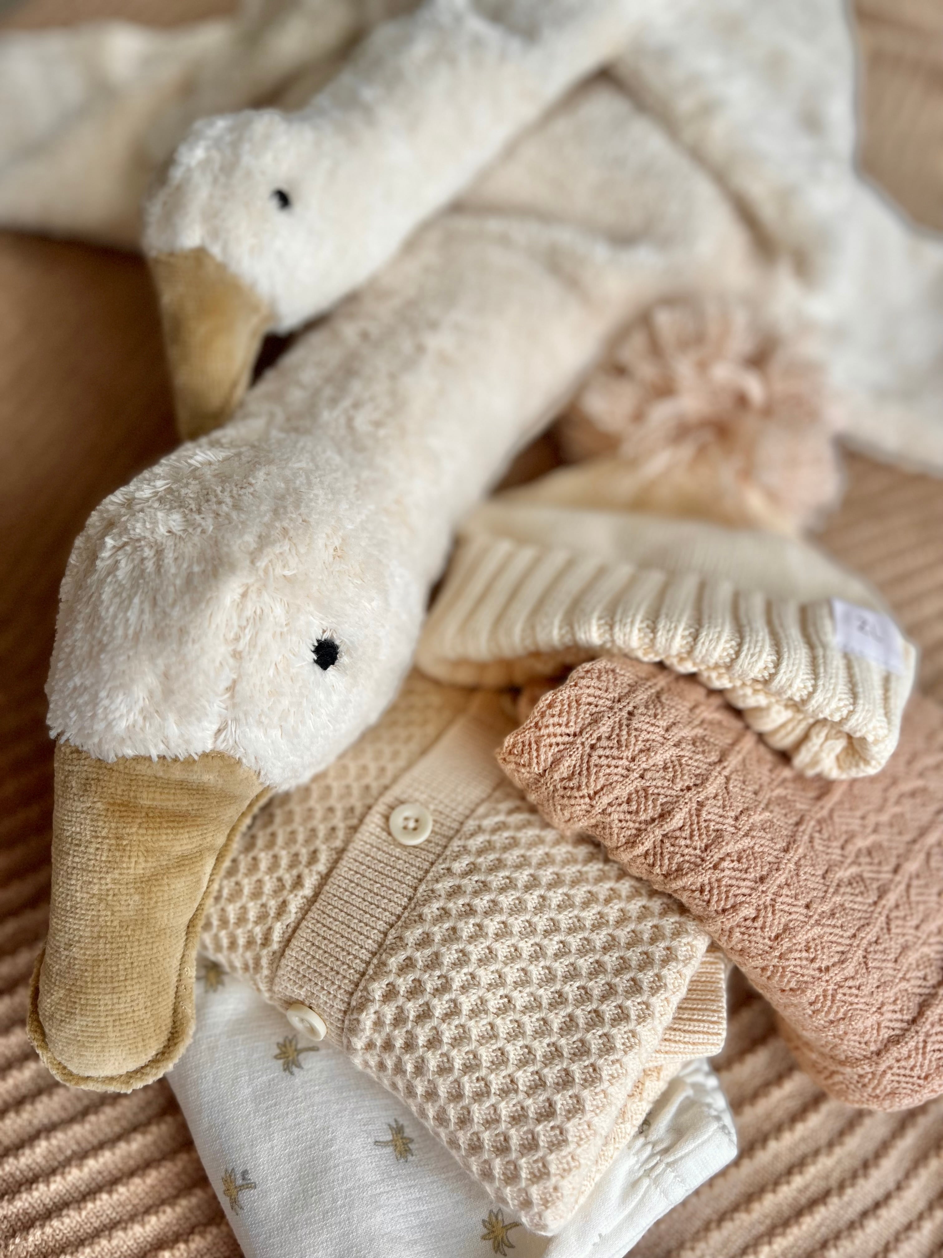 送料無料】Cuddly animal Goose (White, Large)｜ SENGER Naturwelt