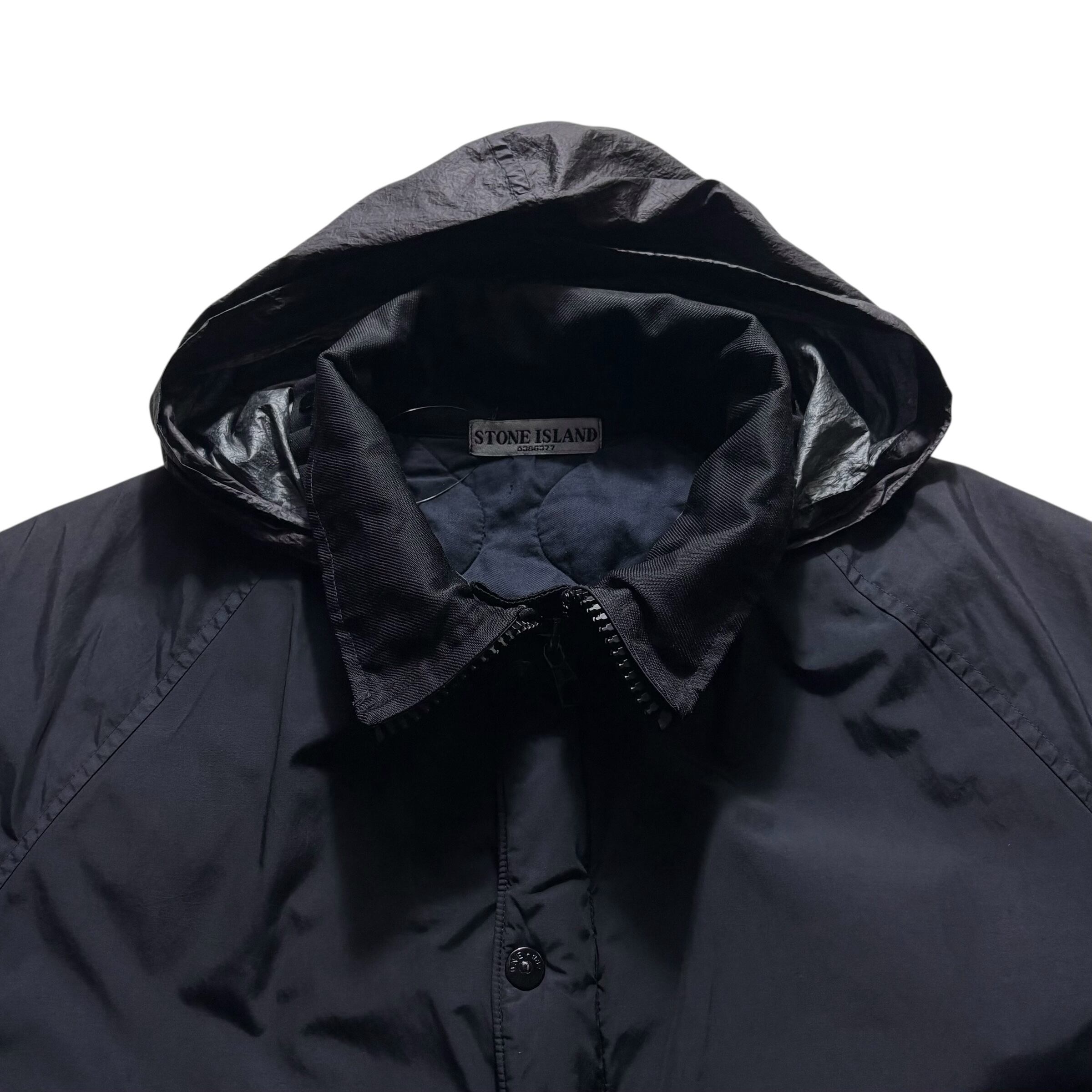 archive 2004aw STONE ISLAND black padding jacket | NOIR ONLINE