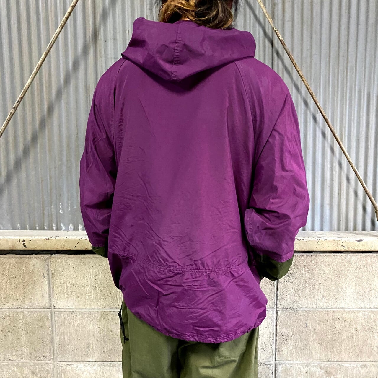 80~90年代 エルエルビーン 山ロゴ アノラックパーカー メンズL 古着