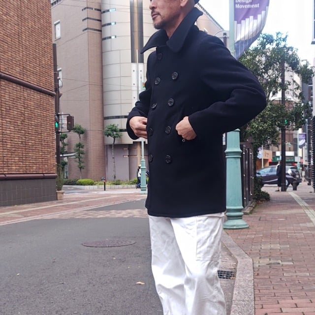 1940s US NAVY PEA COAT / 40年代 USN 10ボタン ピーコート