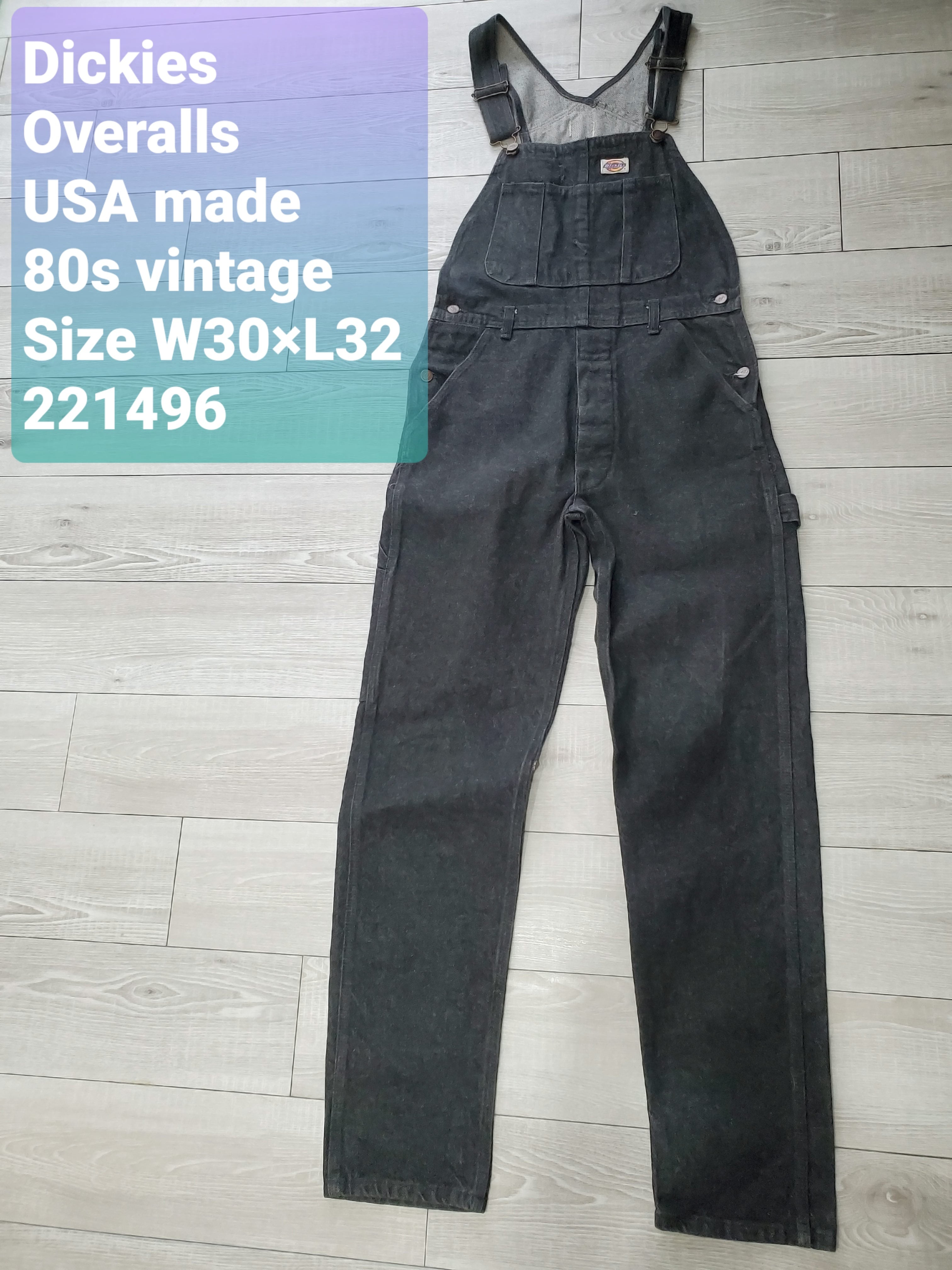 送料無料 Dickiesディッキーズ□良品 80s vintage USA製 白タグ 先染め