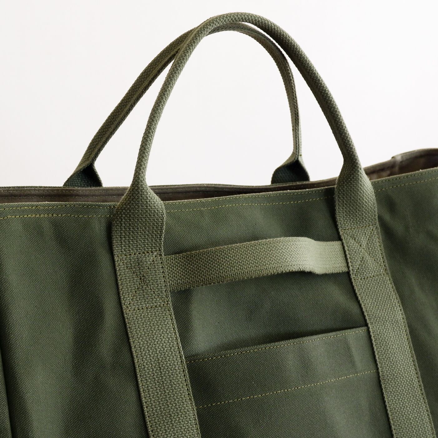 2wayキャンプトート L オリーブドラブ / 6号帆布 | aoya bags