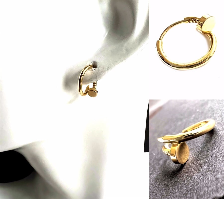 CARTIER カルティエ ジュストアンクル イヤリング ピアス K18 YG