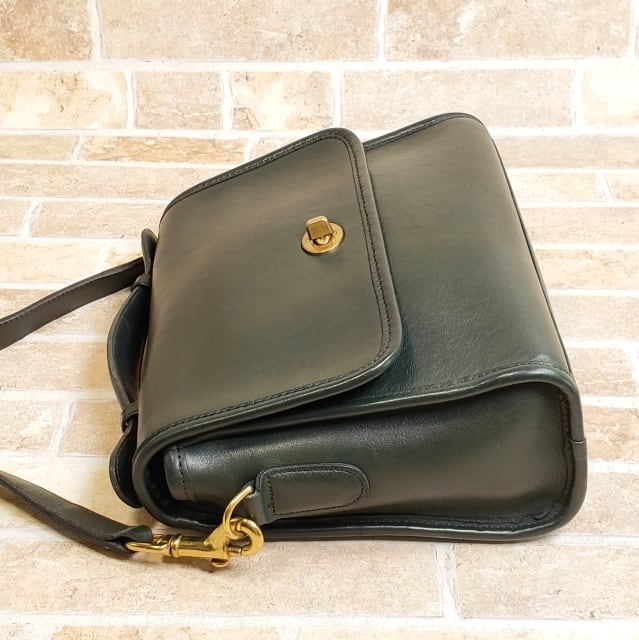 オールドコーチ ☆ USA製 レザー ターンロック 2WAY ショルダーバッグ