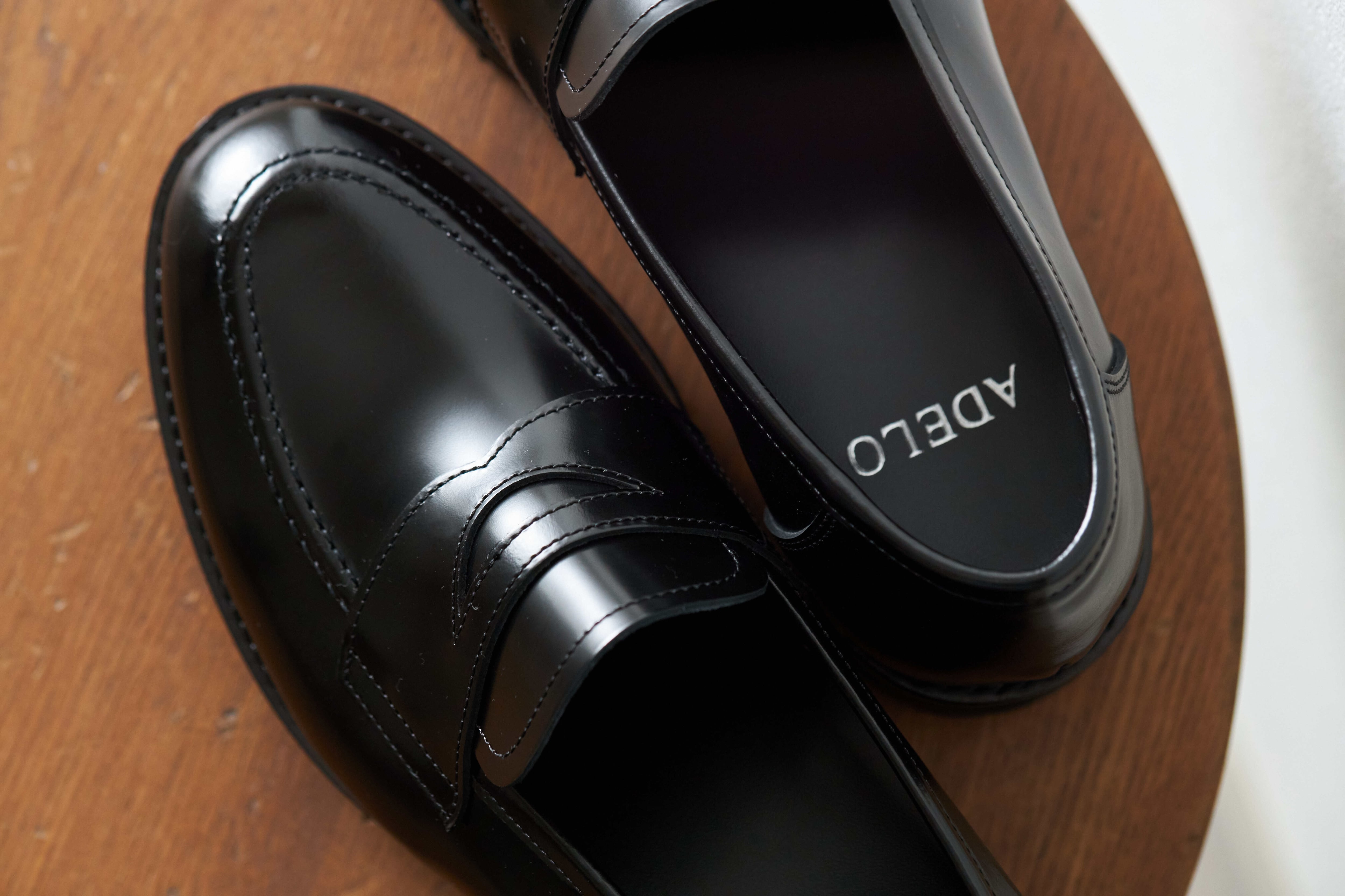 6cmUP シークレットシューズ〉コインローファー／黒 | 6cmアップの