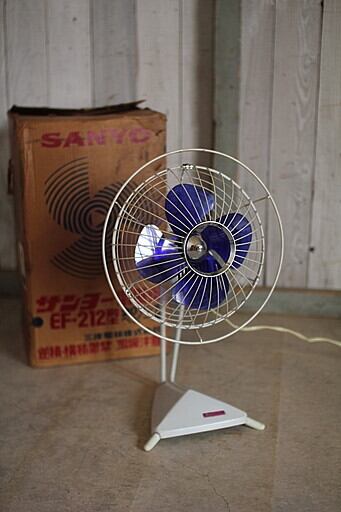 SANYO 卓上扇風機 EF-4AL 20cmベビー扇 昭和レトロ サンヨー 古い