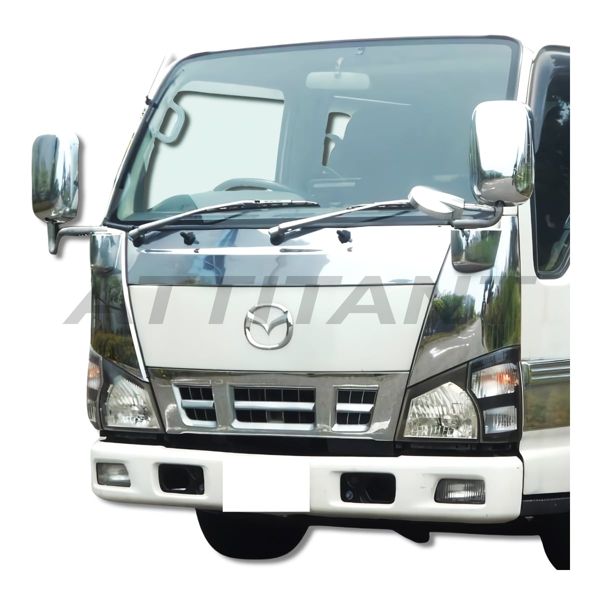 超低 PMエルフ 標準 メッキ ワイパーパネル 純正交換 クロームメッキ