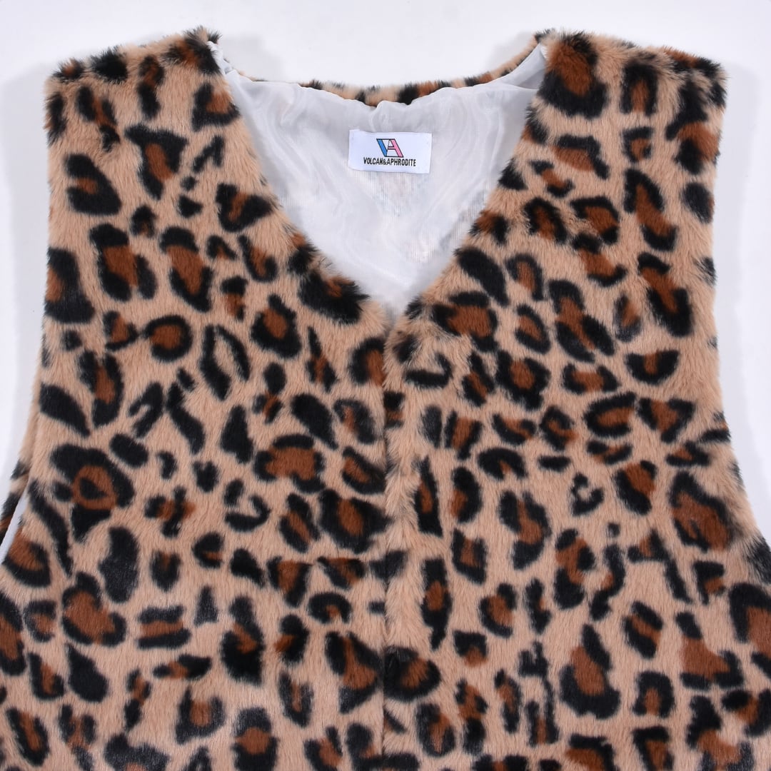ふわもこ レオパードファーベスト | VOLCAN&APHRODITE