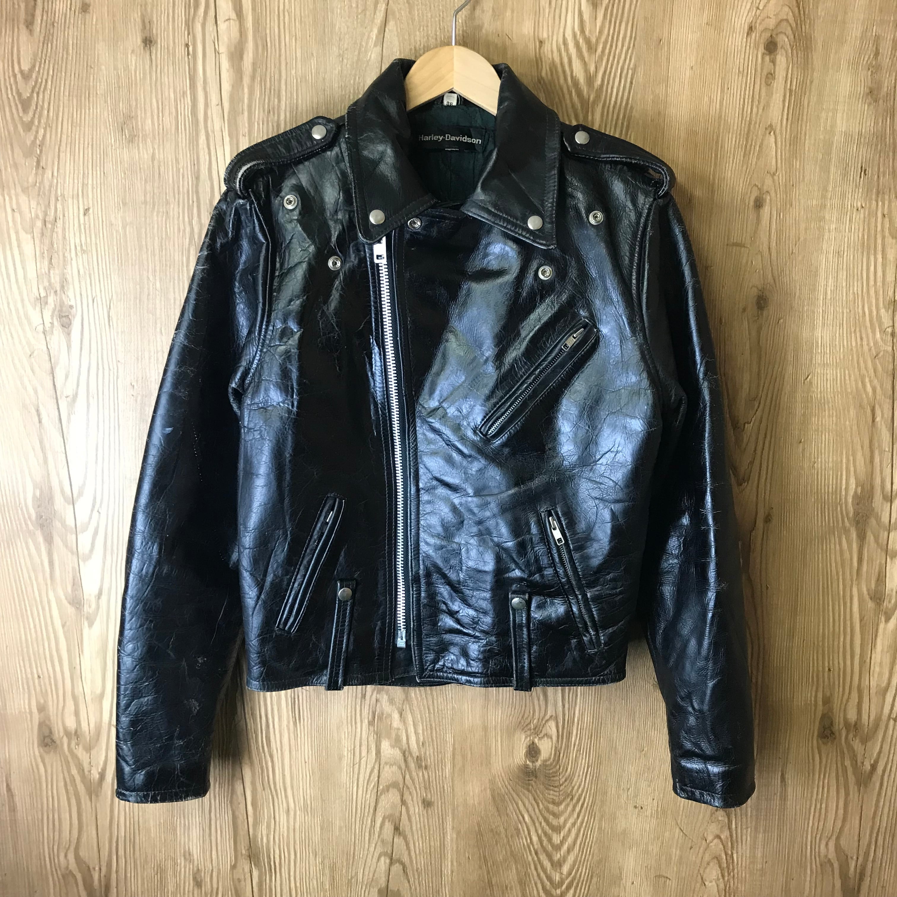 70~80s VINTAGE HARLEY DAVIDSON ライダースジャケット レザー