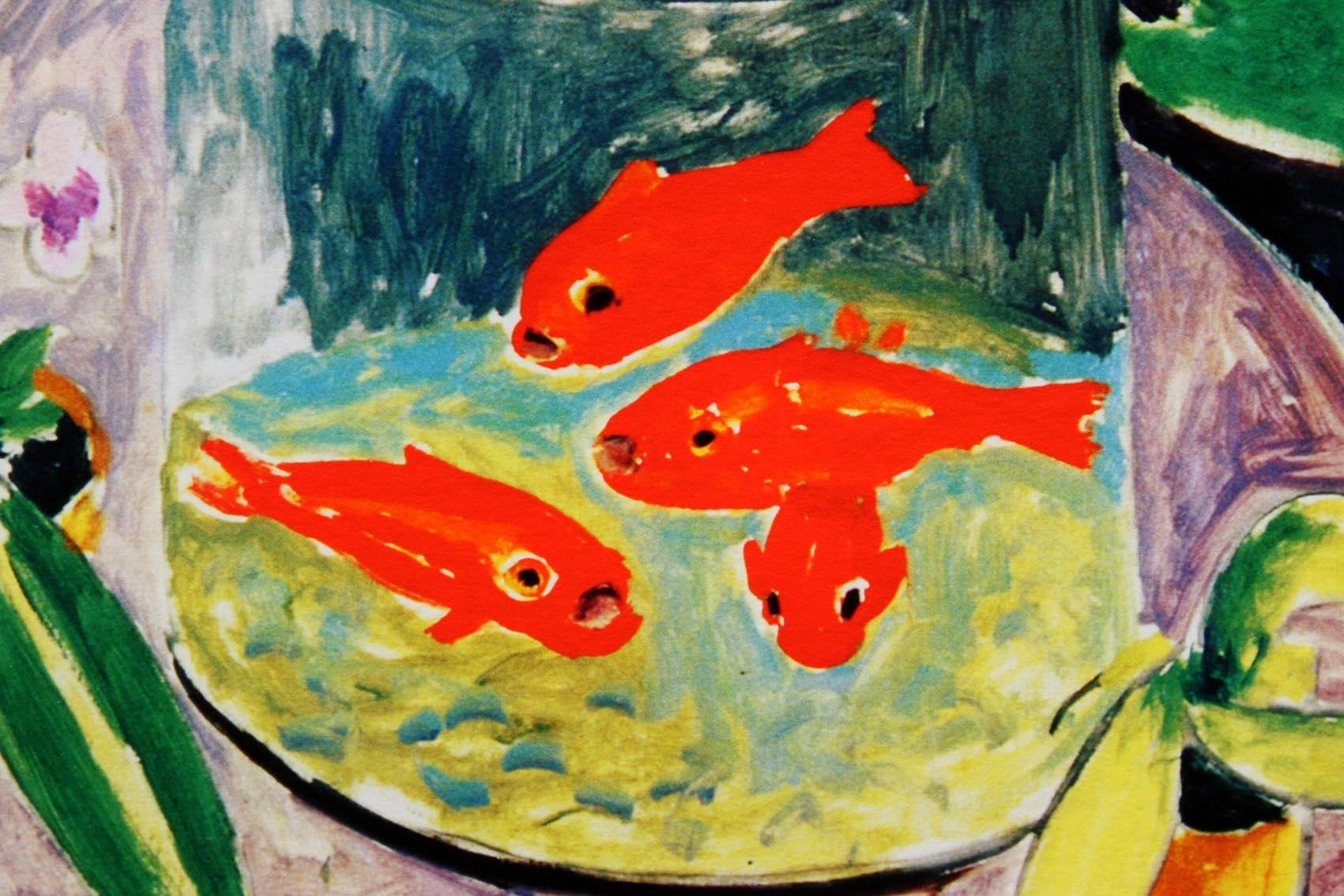 アンリ マティス「金魚」額縁4色選択可能 作品証明書 展示用フック