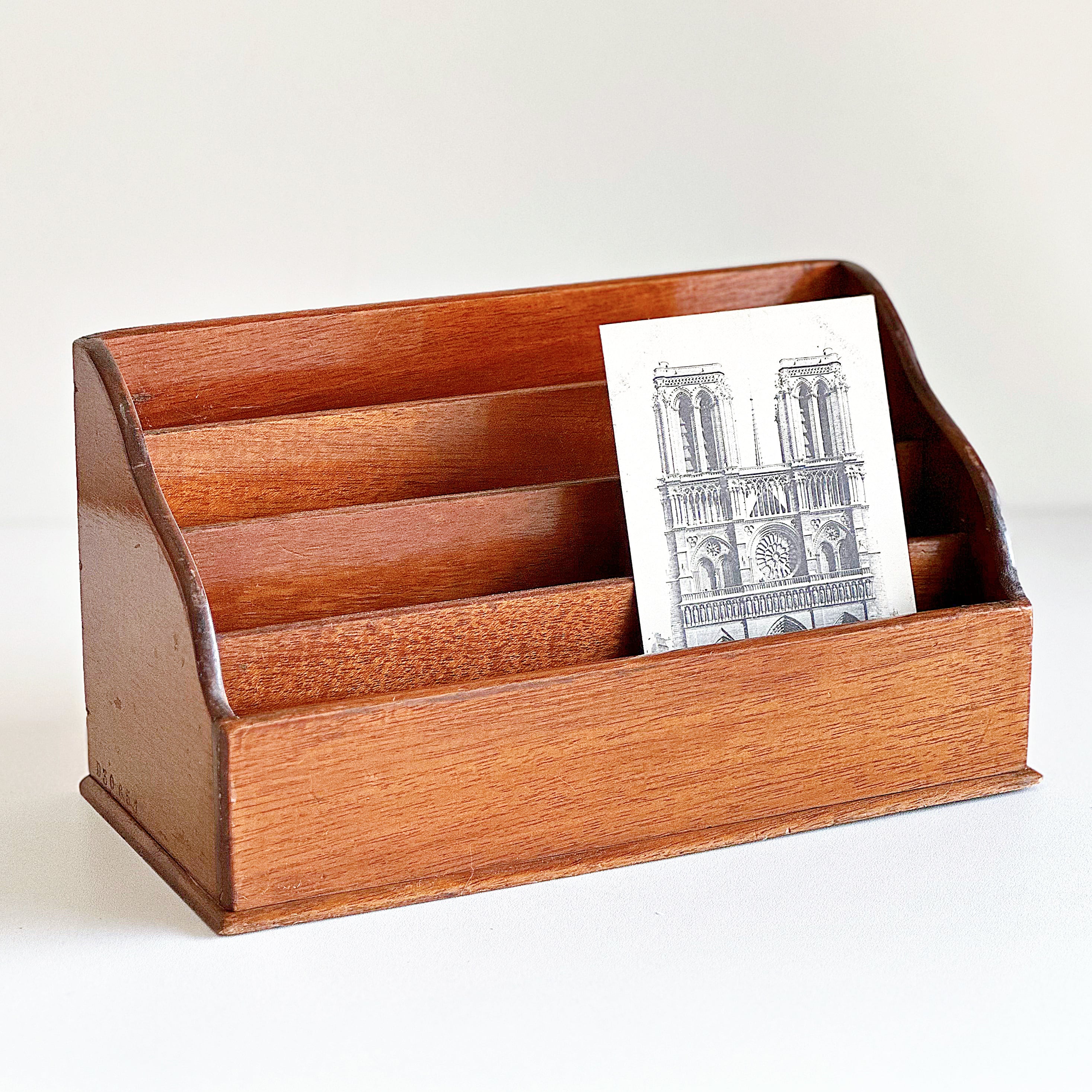 木製 レターラック・レタースタンド（フランス） | ぽわにえ・だむーる