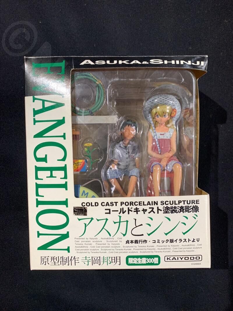 アスカとシンジ コールドキャスト 塗装済 彫像 限定生産300個 原型制作