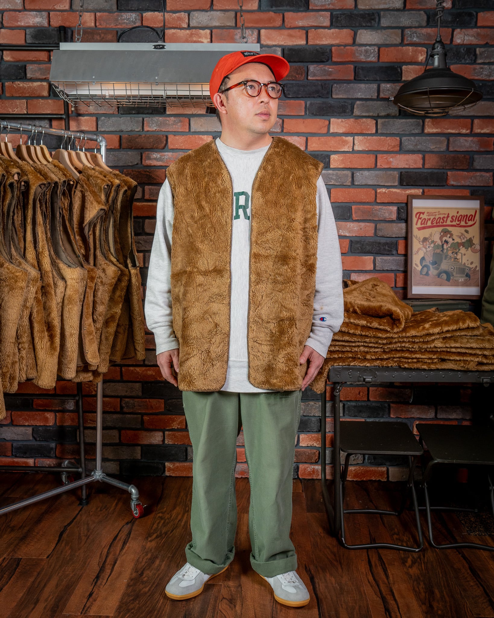 A295】Barbour 3warrant Pile Linner Vest 