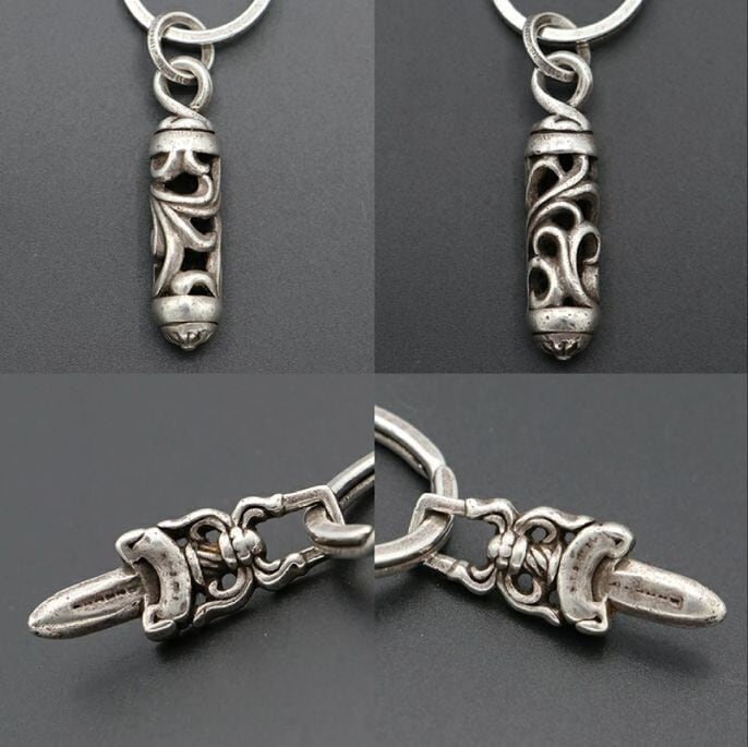 CHROME HEARTS クロムハーツ ローラー キーリング ダガー シルバー