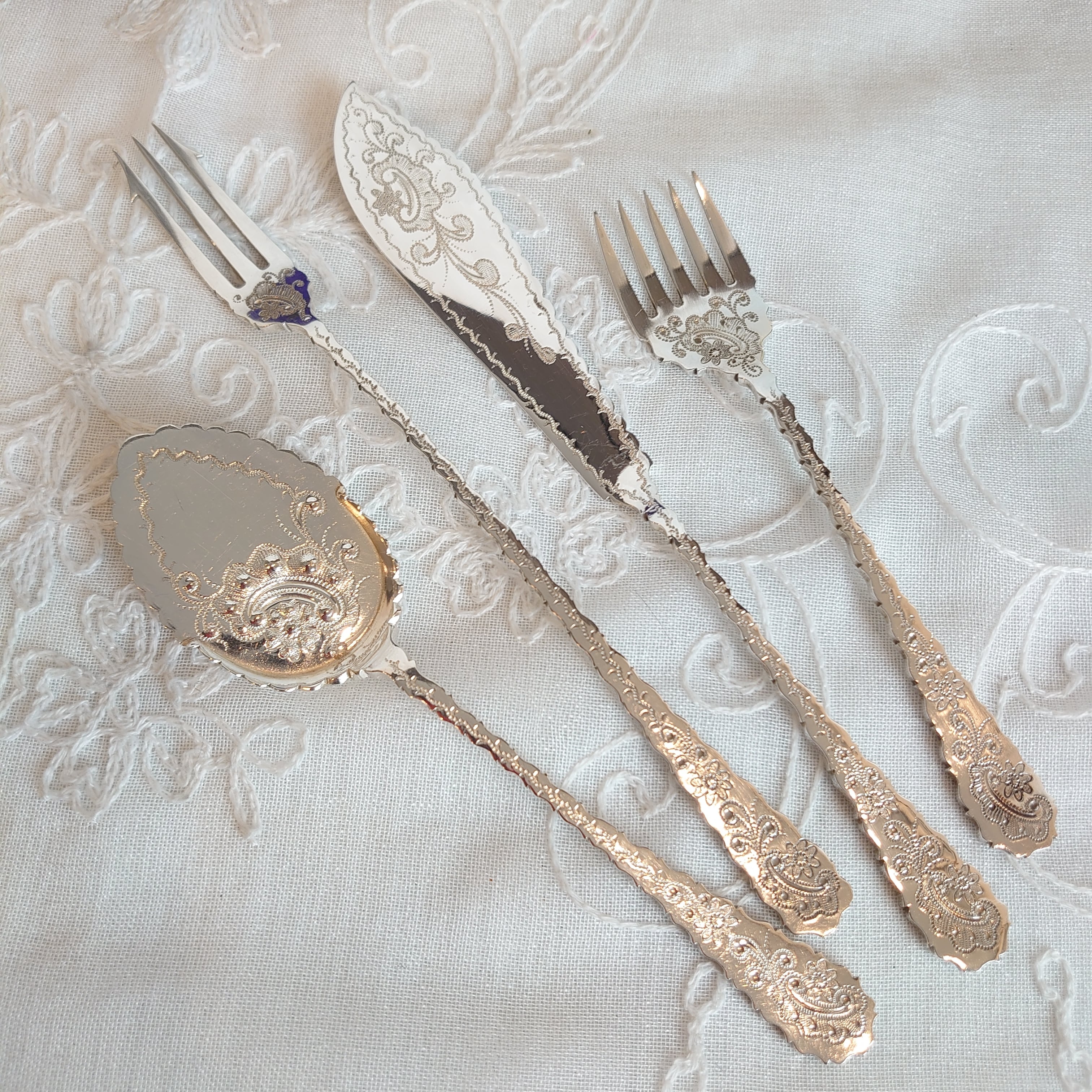 シルバーサービングカトラリーセット イギリス アンティーク