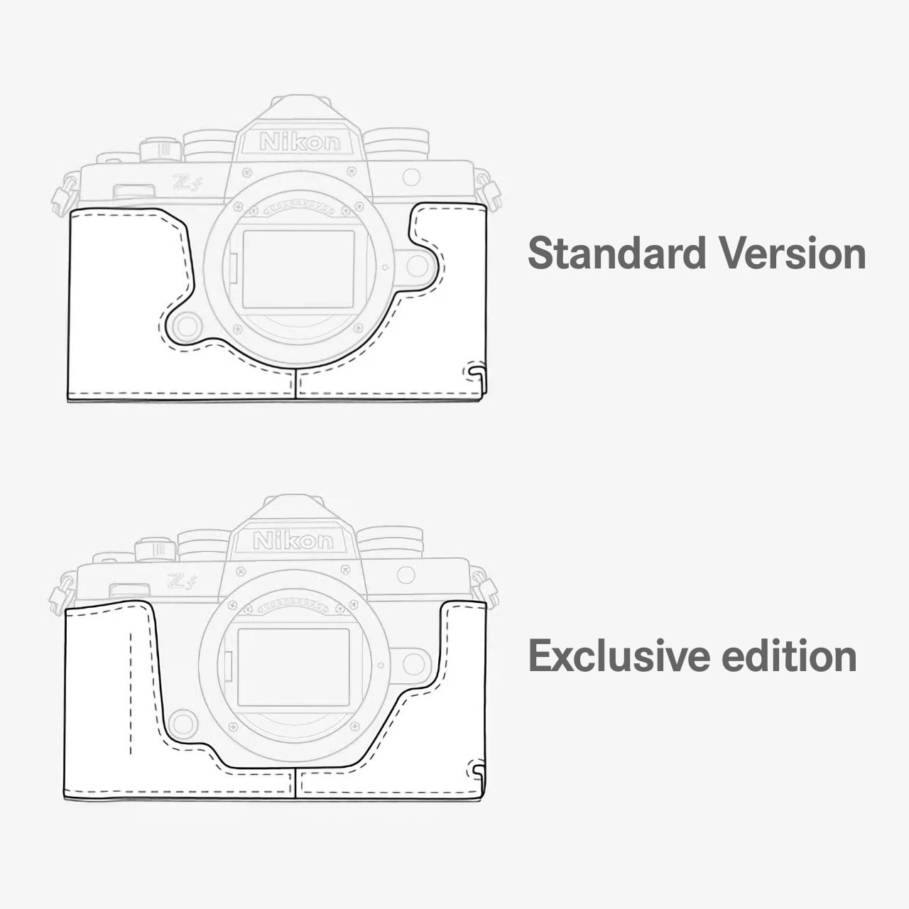 ニコン Zf 専用 イエローラインボディケース PTBA016 | Mr.Stone