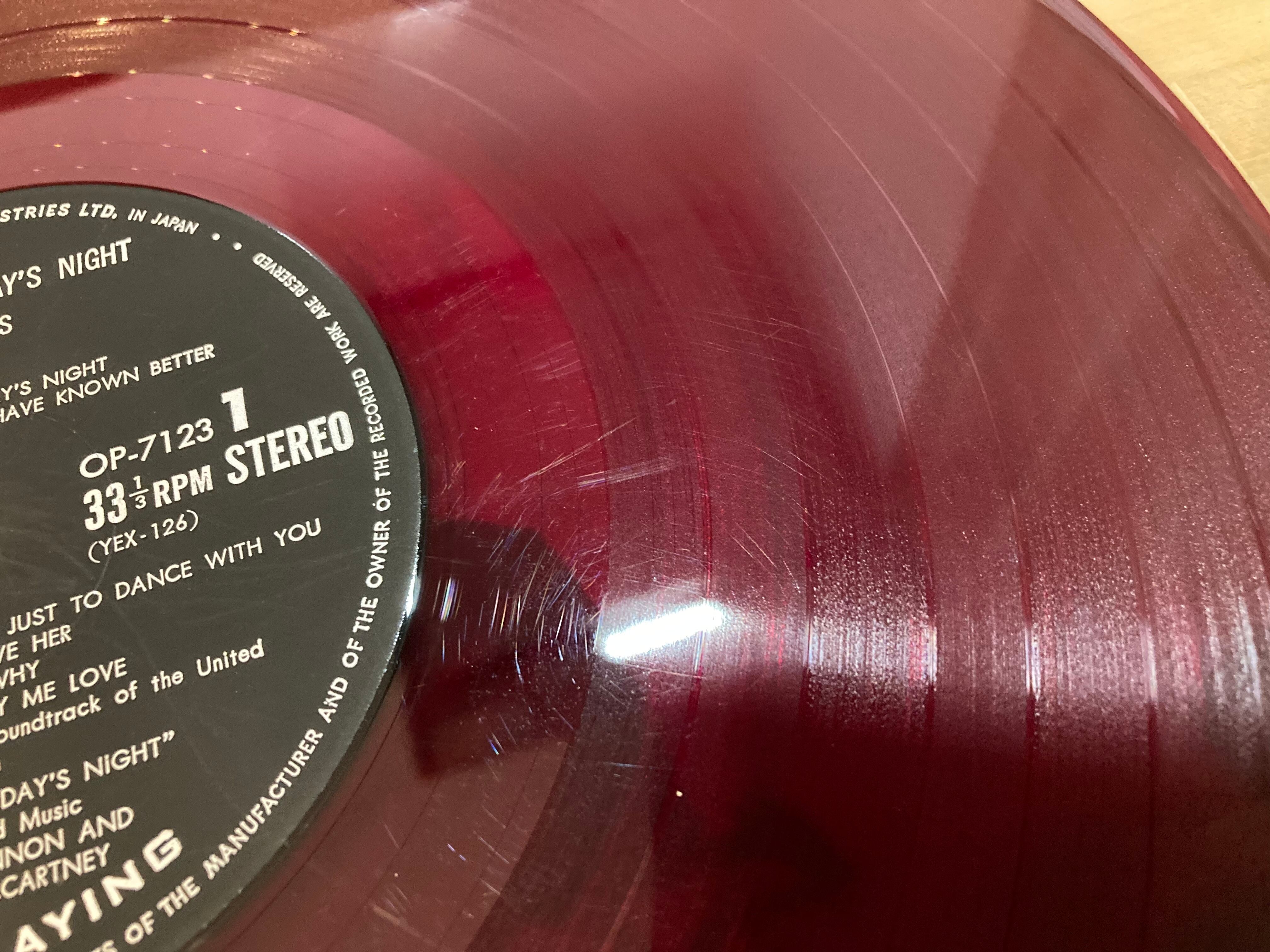 THE BEATLES / A HARD DAY NIGHT(赤盤) | sixteen records (シックス