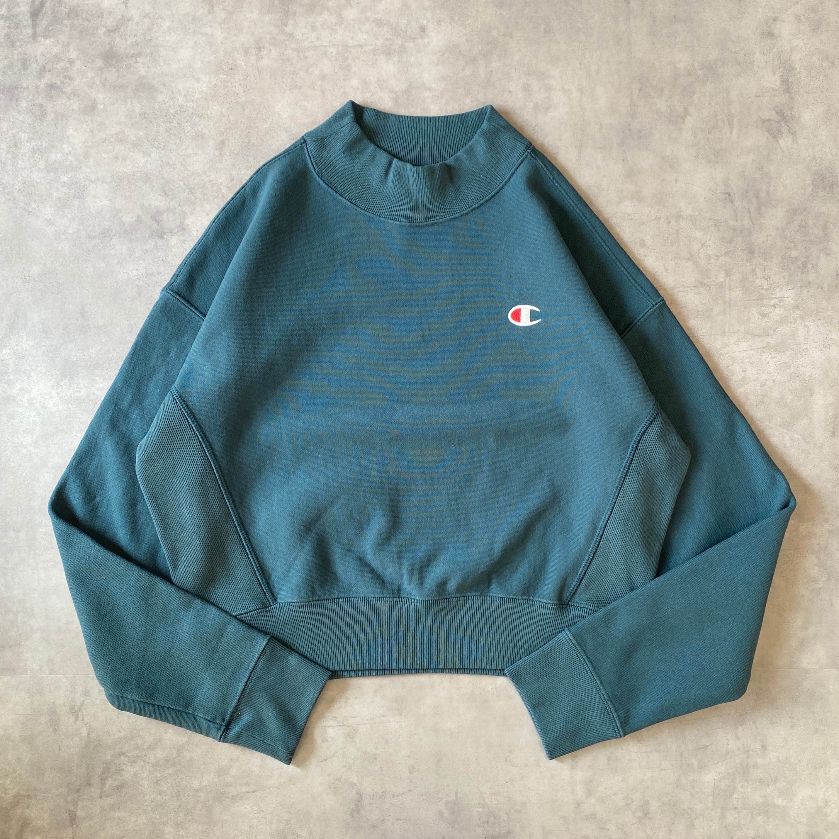 チャンピオンリバースウィーブ スウェット 目あり 短丈 XL 緑 12527