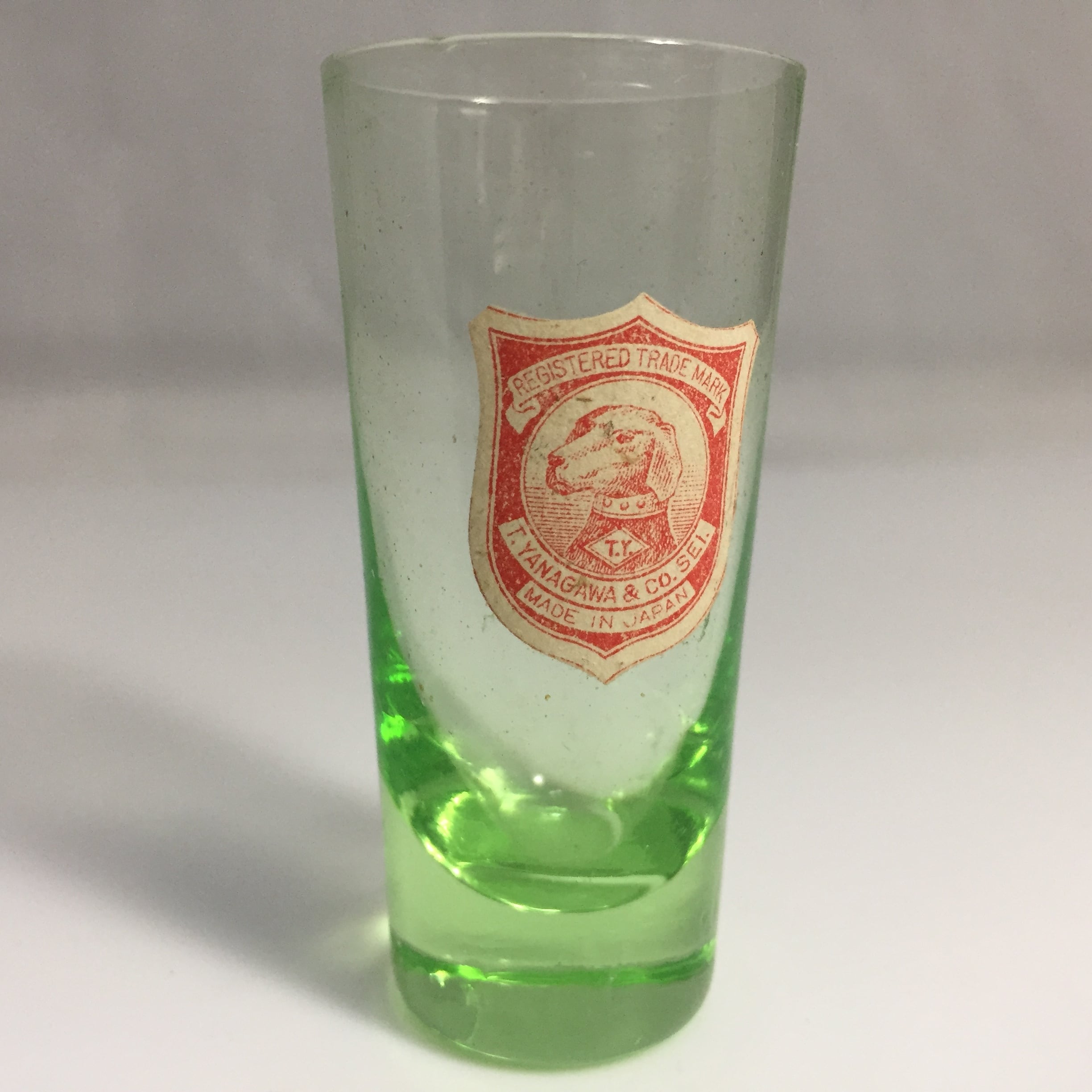 昭和初期頃 ウランガラス コップとショットグラスのセット | 路地裏の