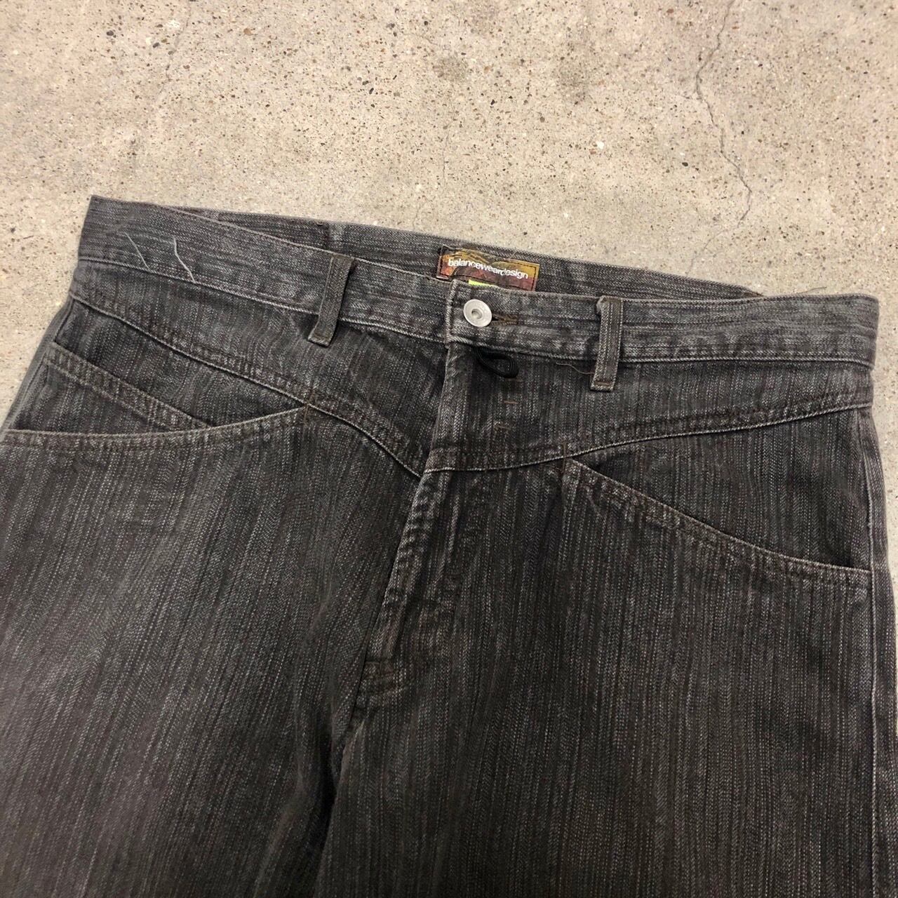 00s balanceweardesign/Draping Denim pants/L/立体裁断デニムパンツ