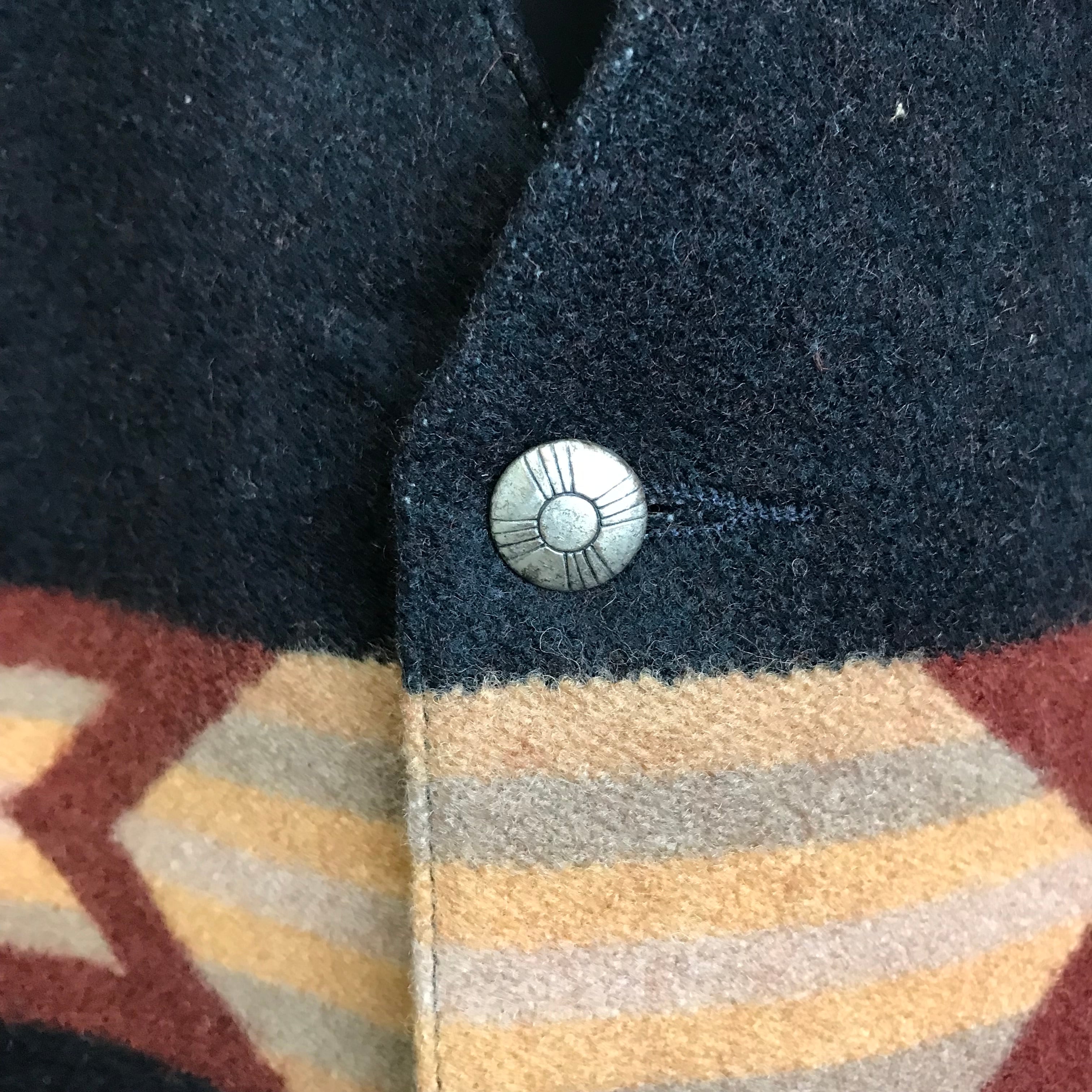 USA製 PENDLETON ペンドルトン ブラックベース ネイティブ柄 ウール