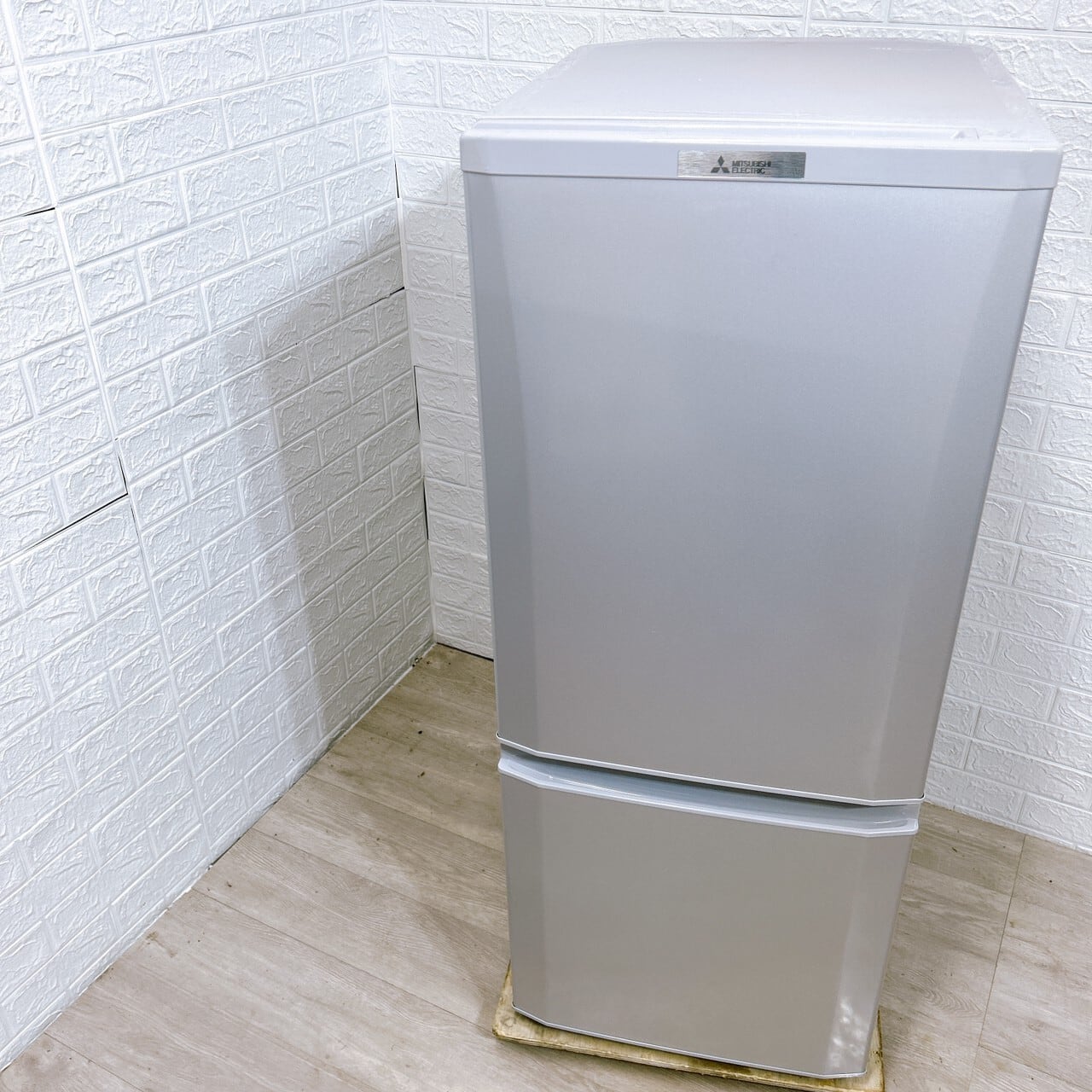 三菱 2ドア冷蔵庫 MR-P15E-S1 2020年製 146L 右開き 三菱電機 MR-P15E