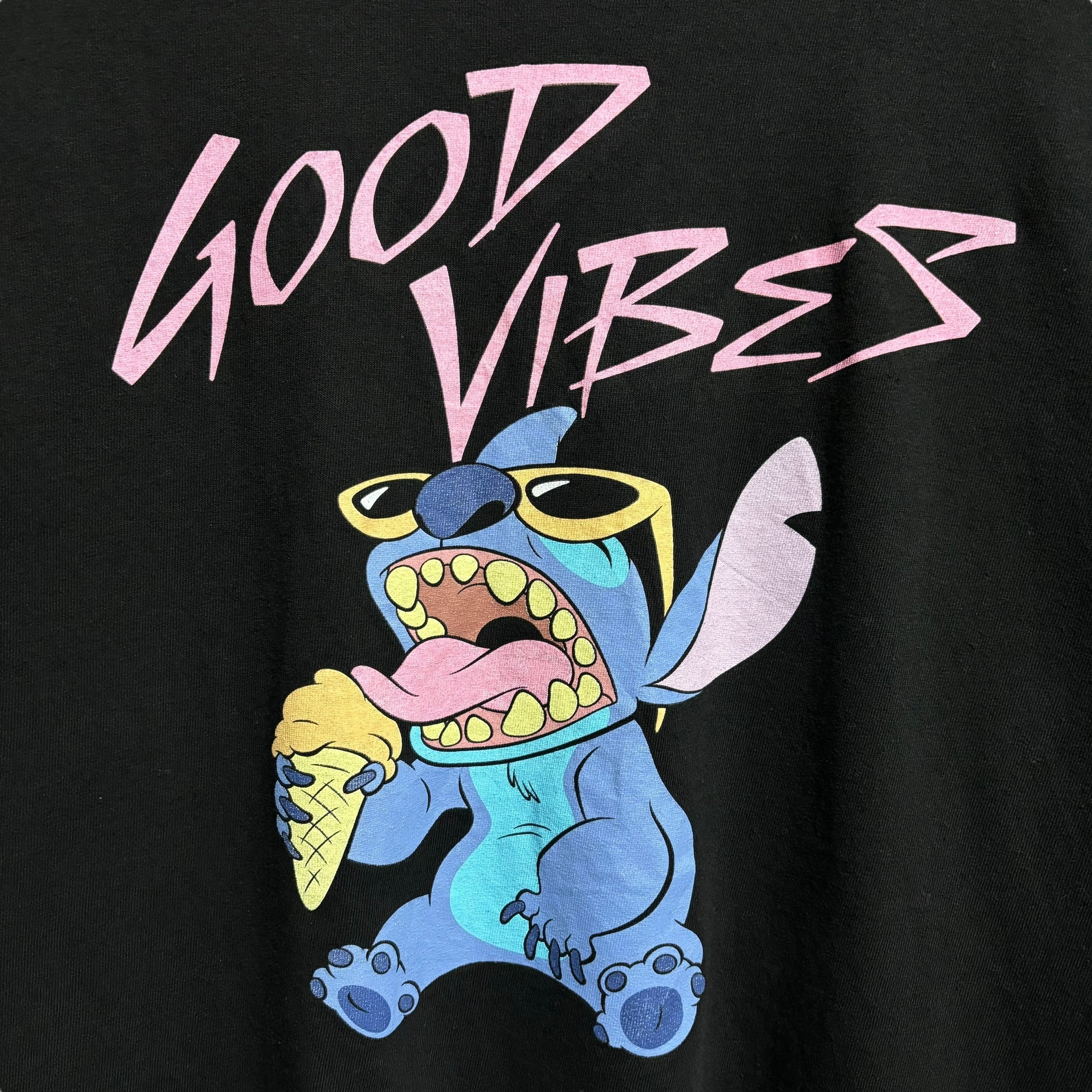 XL】Disney ディズニー STITCH スティッチ プリントTシャツ 半袖T