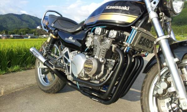 特別価格！ゼファー400 ナカガニ管 50π 黒 ナカノ製 4-2-1 マフラー | DAJI