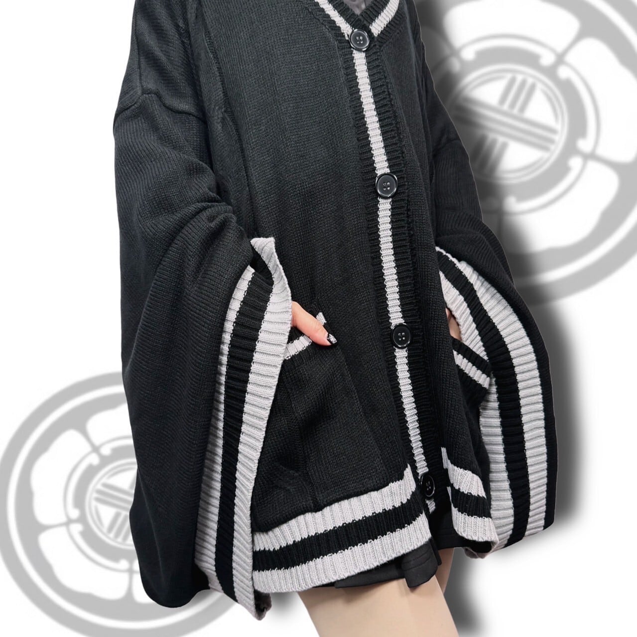 UNISEX着物風袖カーディガン【BLACK】 | NIER CLOTHING