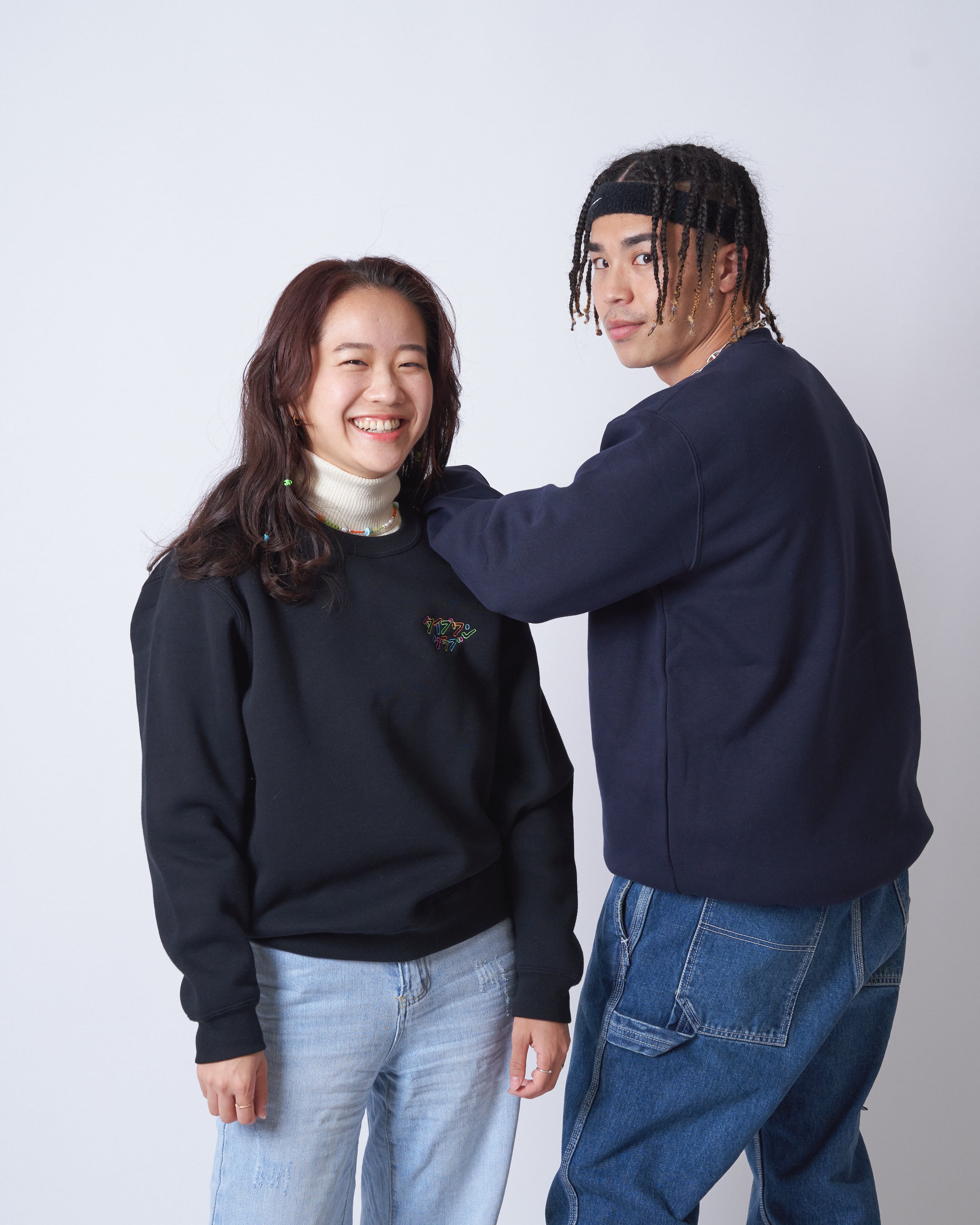 タイプワンクラブ トレーナー【ネイビー/ホワイト刺繍】 | TYPE1 CLUB