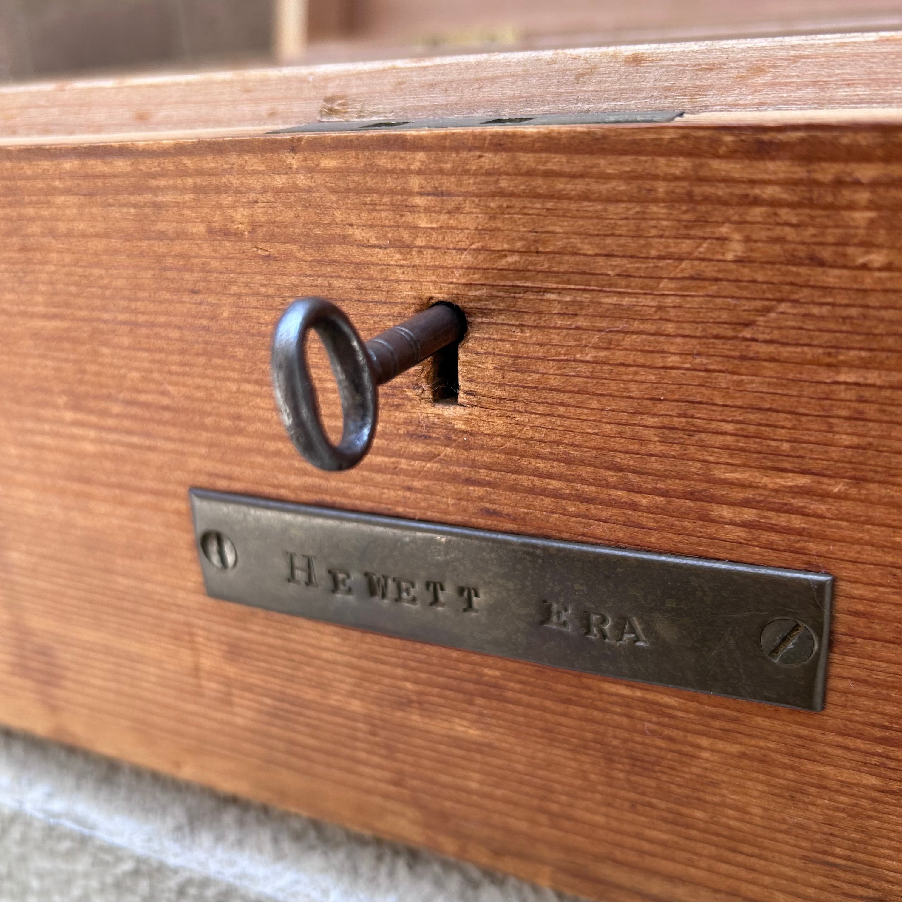 イギリス アンティーク 鍵付きDitty box ウッドボックス オールド