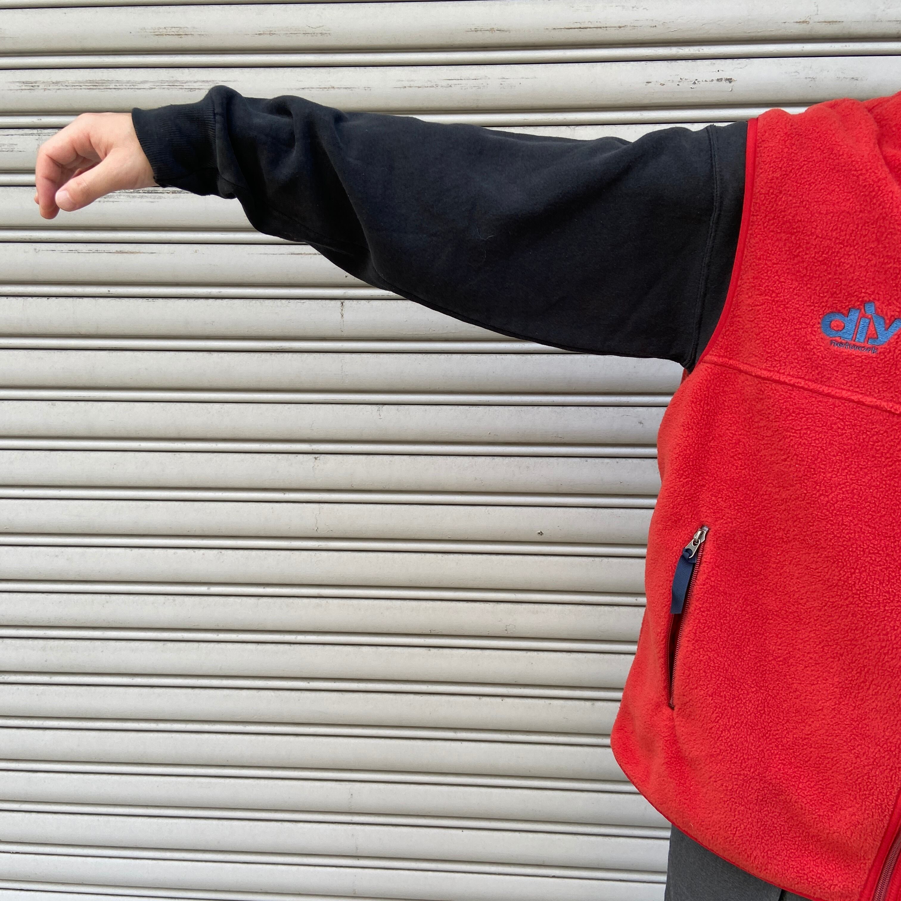 Patagonia パタゴニア フリースベスト シンチラ 企業ロゴ XL 赤 | 古着