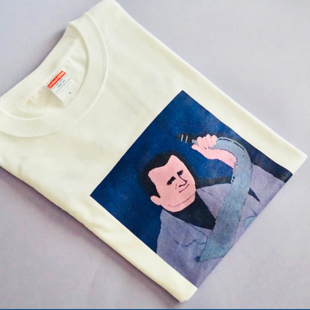 村上春樹「村上RADIO」×和田誠 Tシャツ ＜スタン・ゲッツ＞ | TOKYO FM