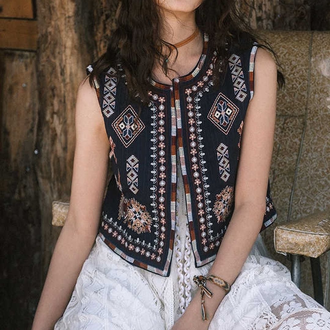 ボヘミアン 刺繍ベスト M 250007 | Raglana