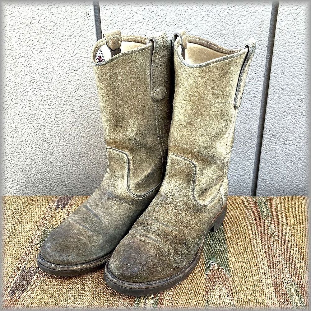 ☆90s 92年 羽根タグ レッドウイング スエード ペコス ブーツ 8188