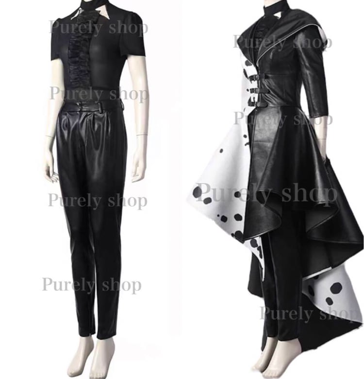 ディズニー 実写版 クルエラ ダルメシアン×レザー 衣装 Dハロ 仮装