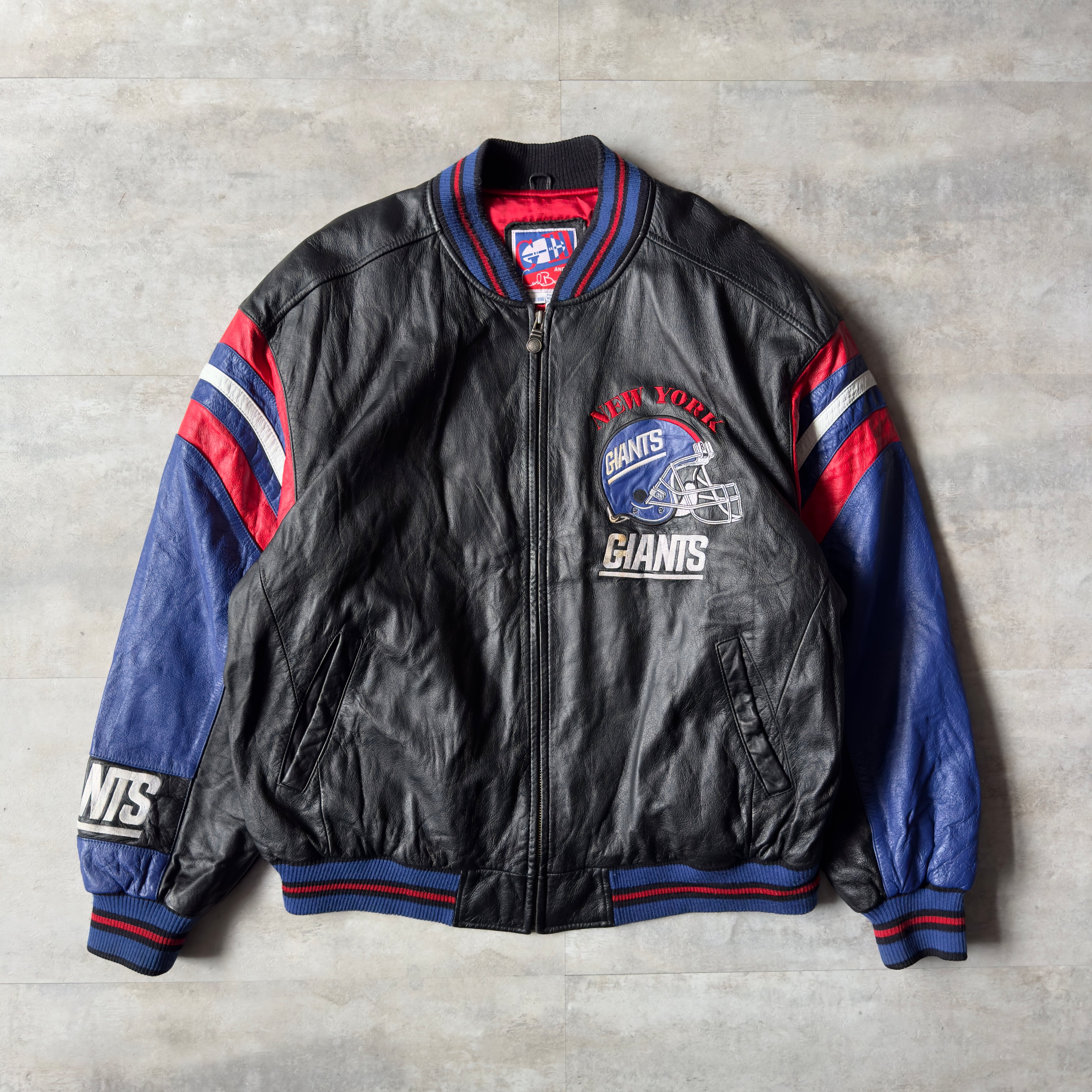 G-Ⅲ new york GIANTS NFL レザージャケット スタジャン XXL 内ポケ