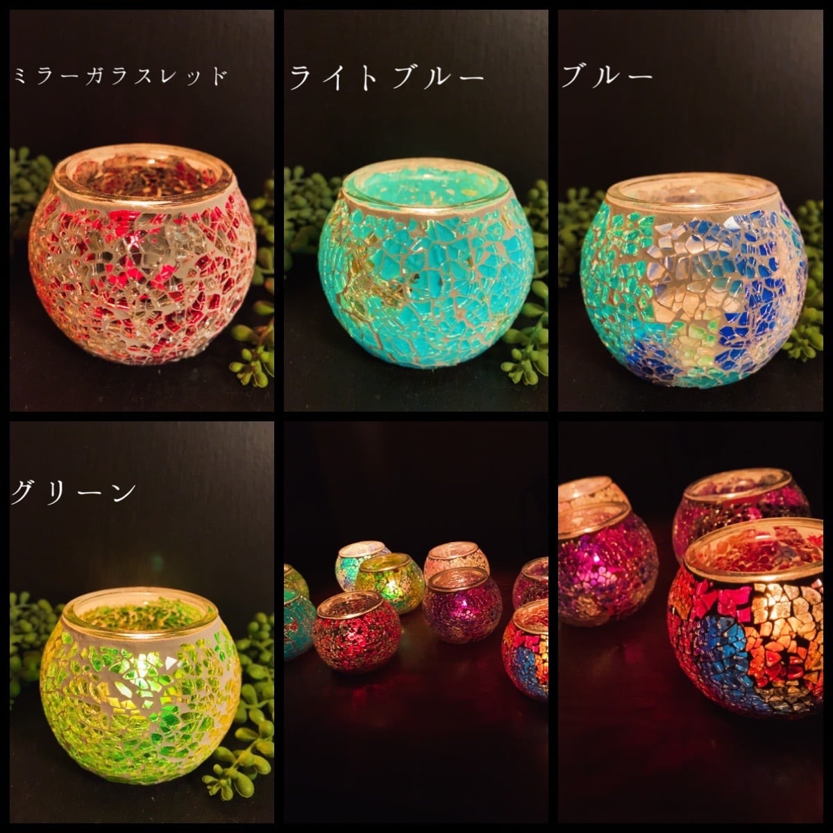 オーダーメイド ステンドグラスキャンドル 木芯 | Arcadian Moon