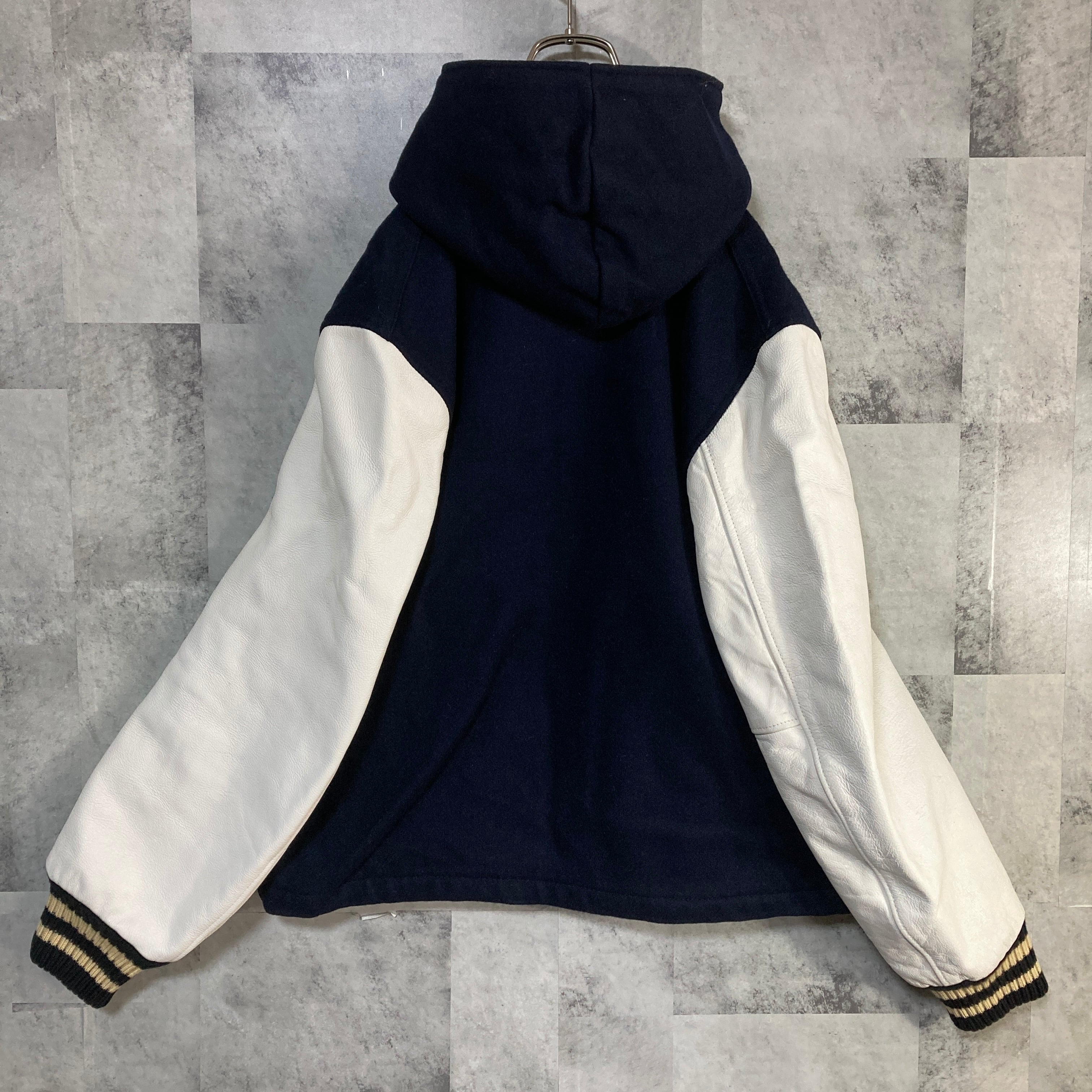 USA製 SKOOKUM スクーカム アワードジャケット フーディ 袖レザー