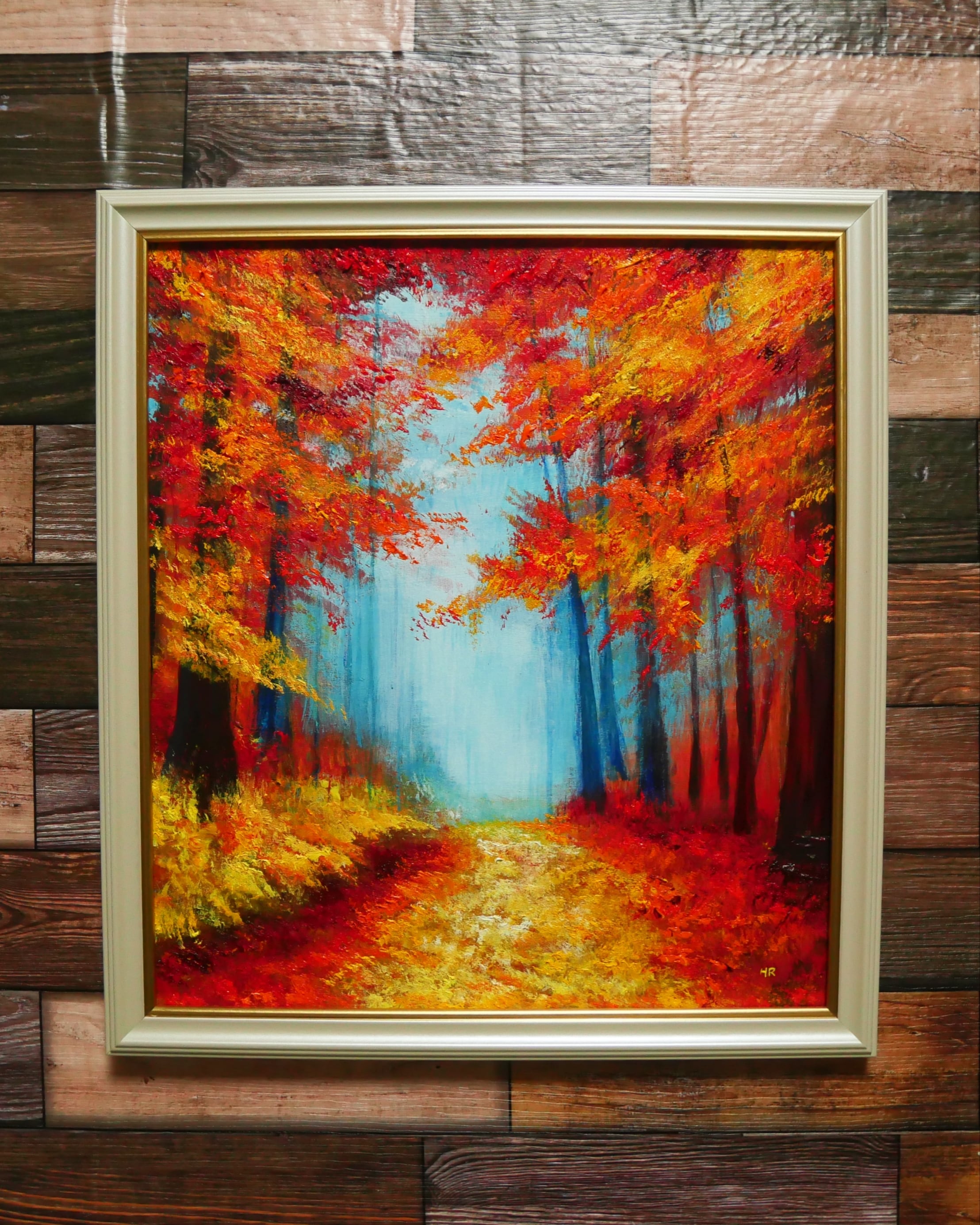 油絵 絵画 【夜森の秋】 | HIROSHI1990